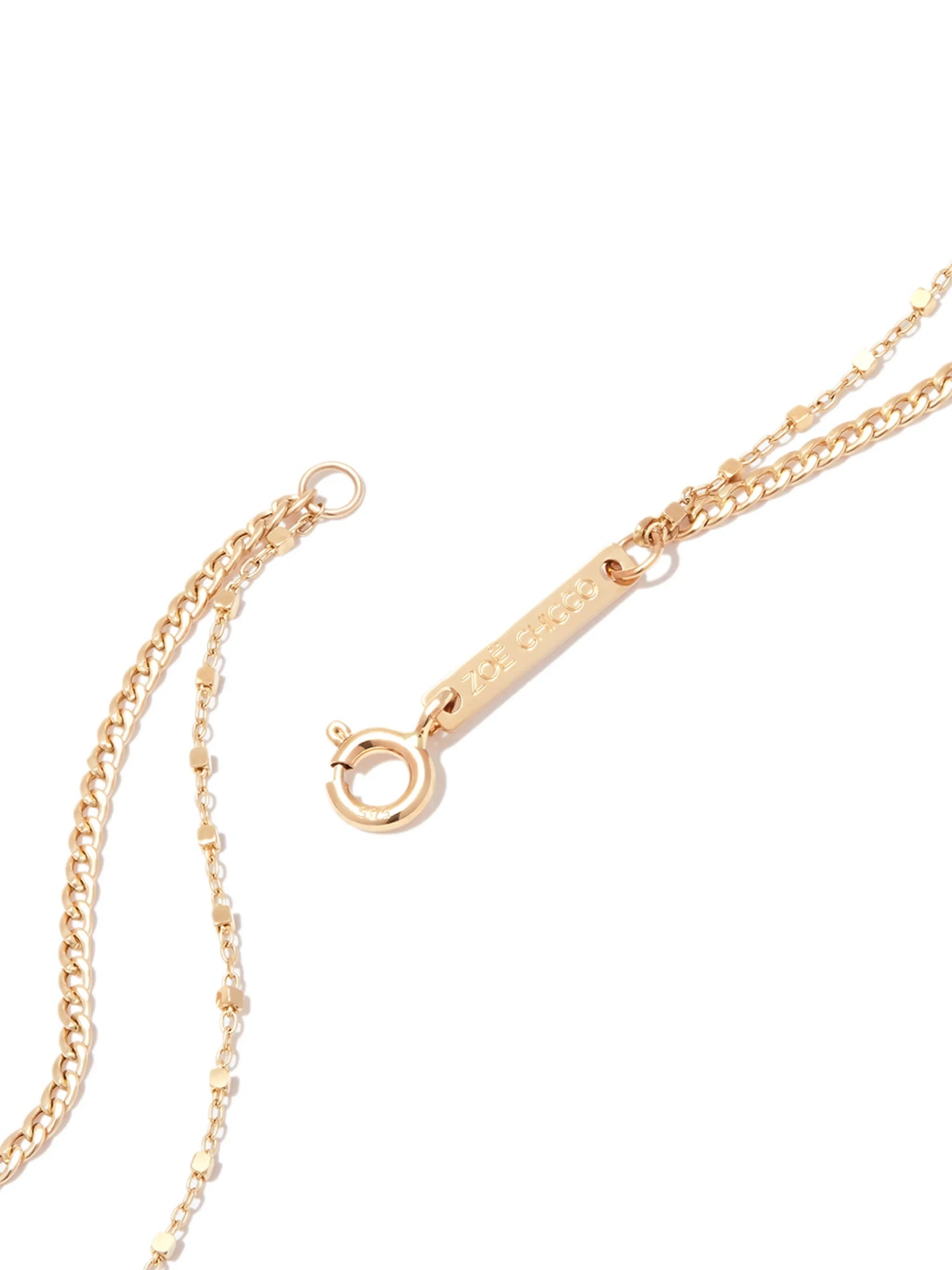 14kt yellow gold layered necklace