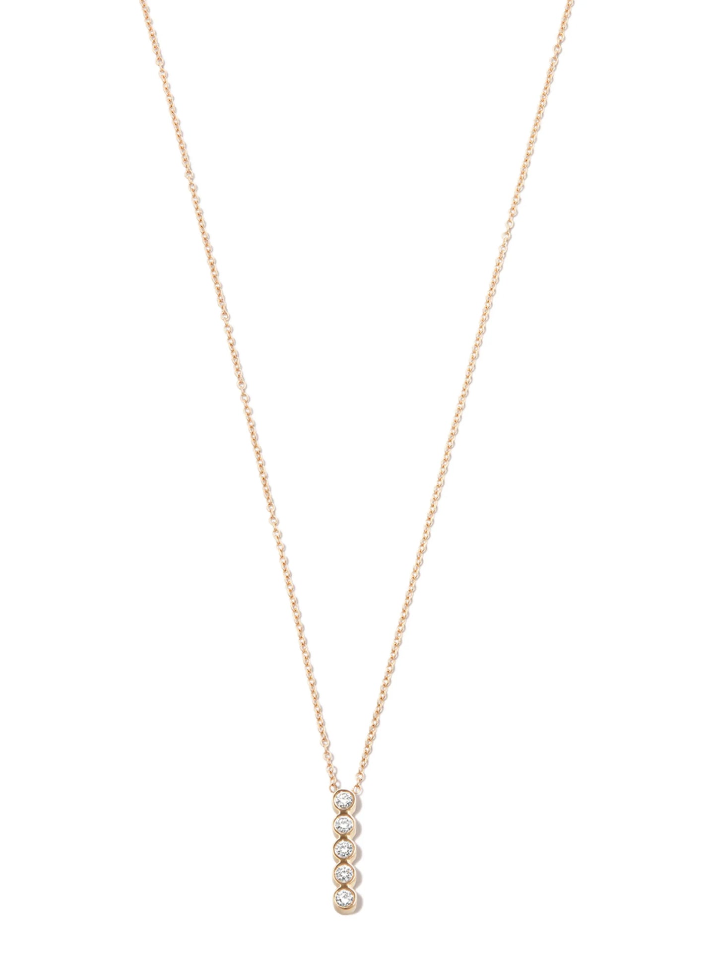 14kt yellow gold diamond necklace