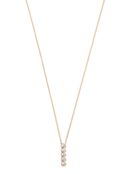 14kt yellow gold diamond necklace