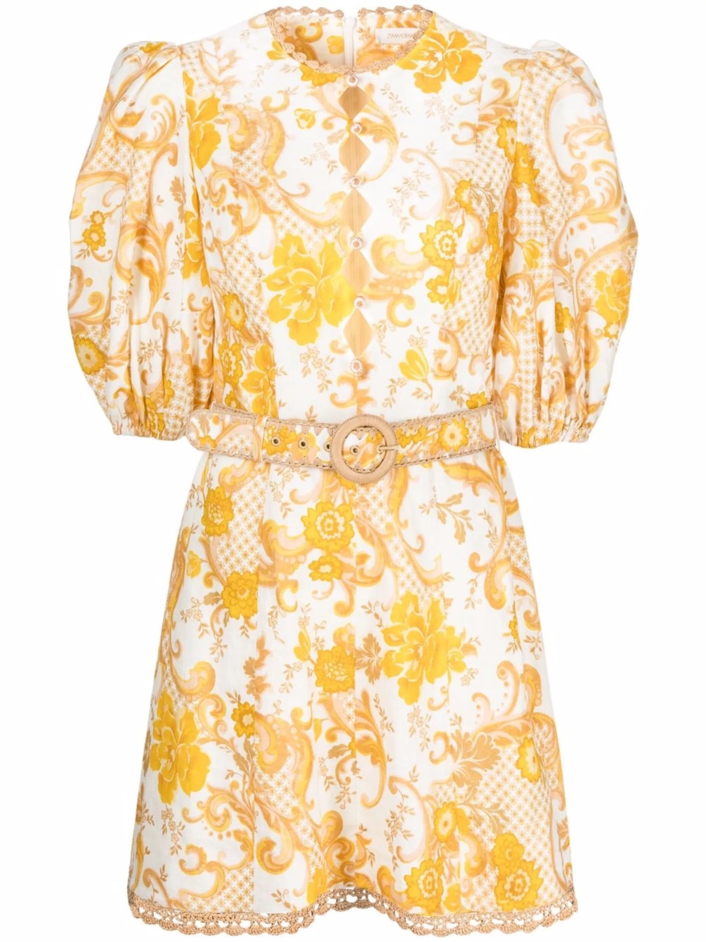 Postcard floral print mini dress