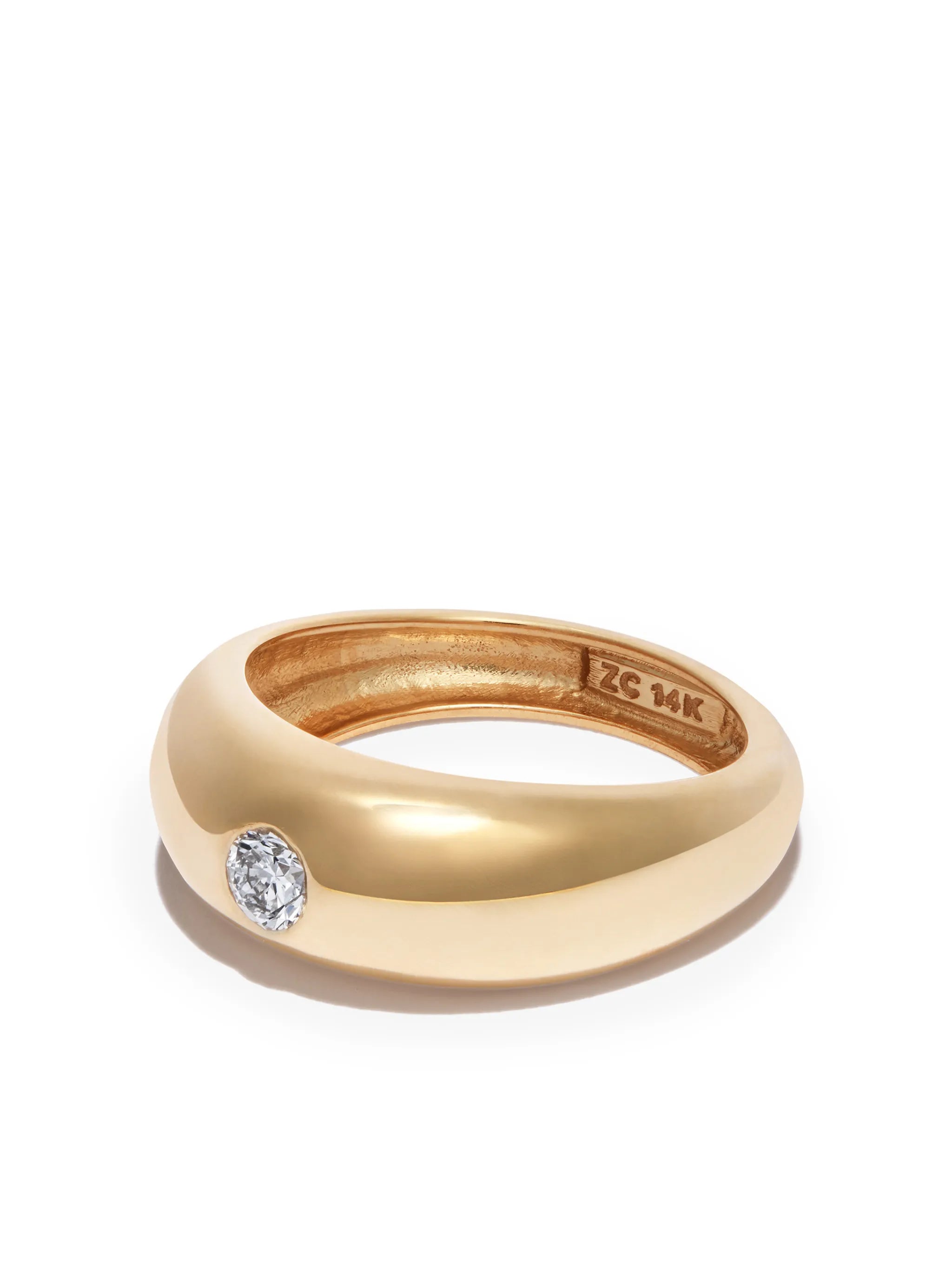 14kt yellow gold diamond ring