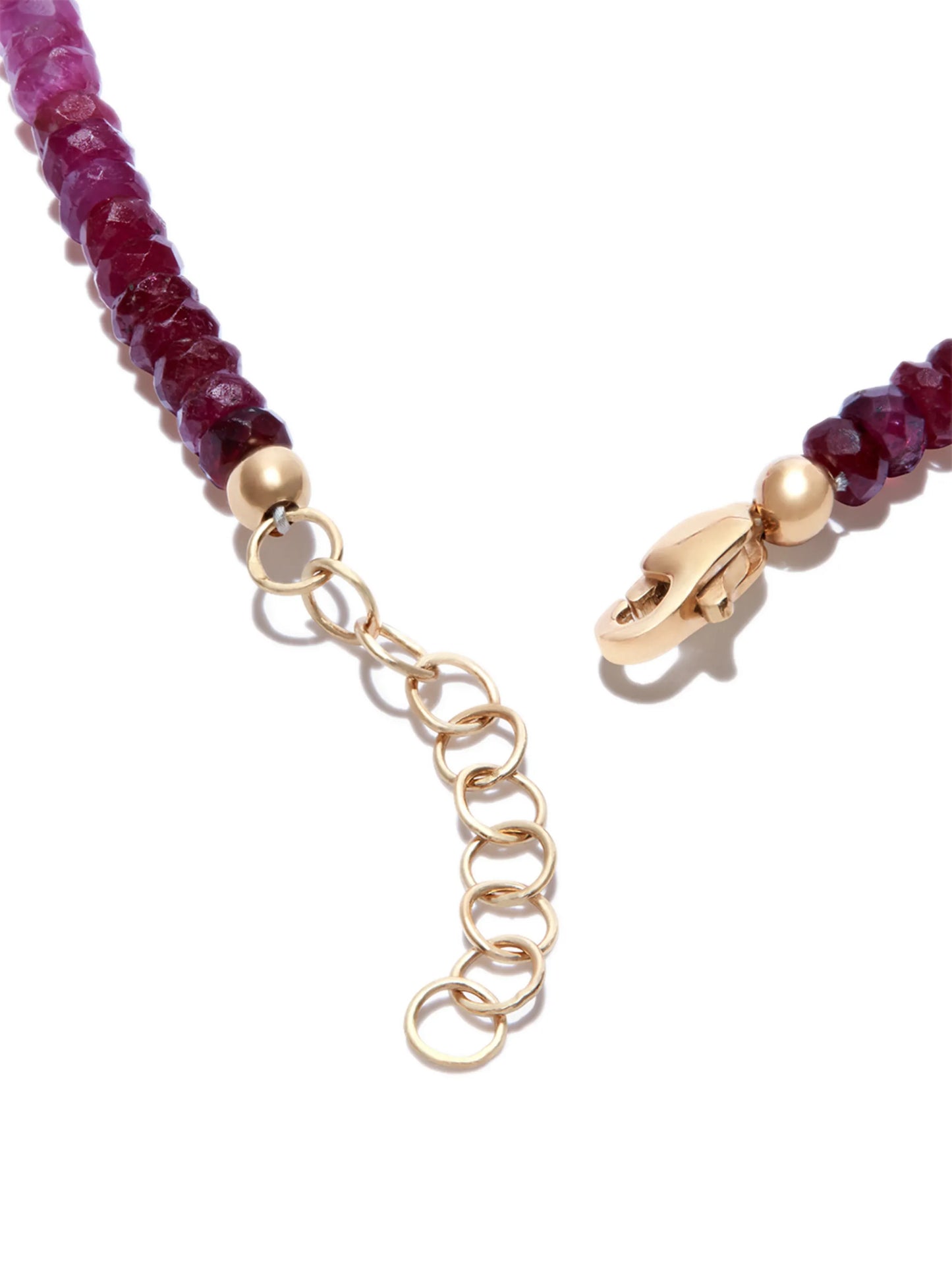 Rocky beaded ruby bracelet
