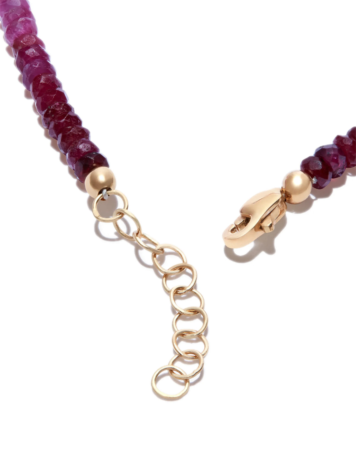 Rocky beaded ruby bracelet