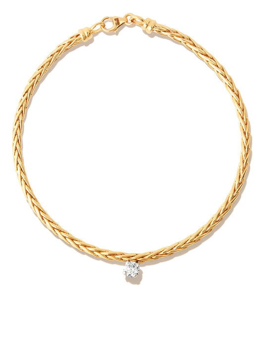 9kt yellow gold diamond bracelet