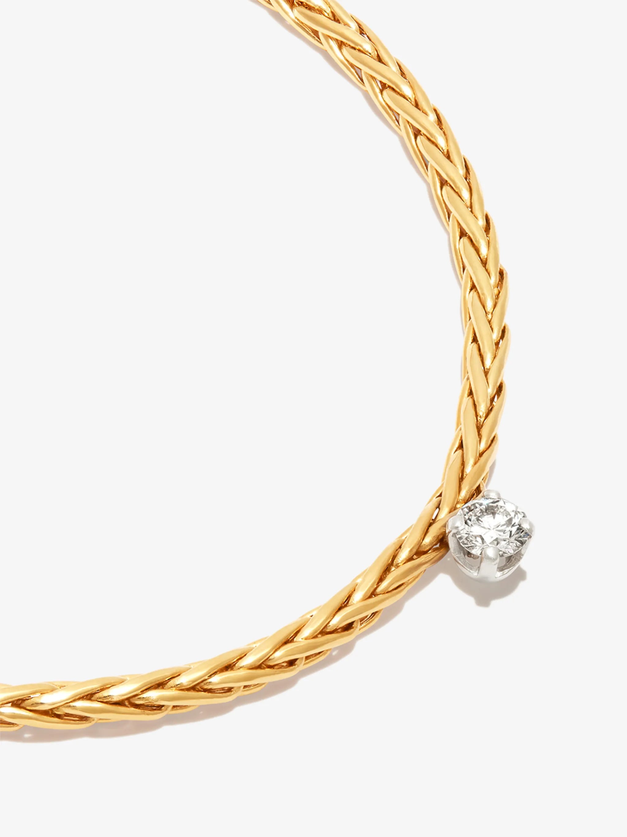 9kt yellow gold diamond bracelet