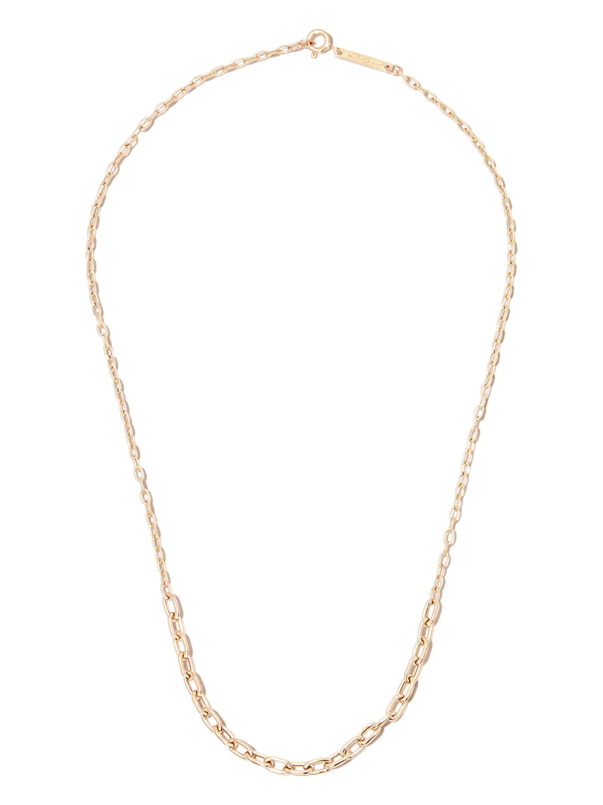 14kt yellow gold mixed-chain necklace