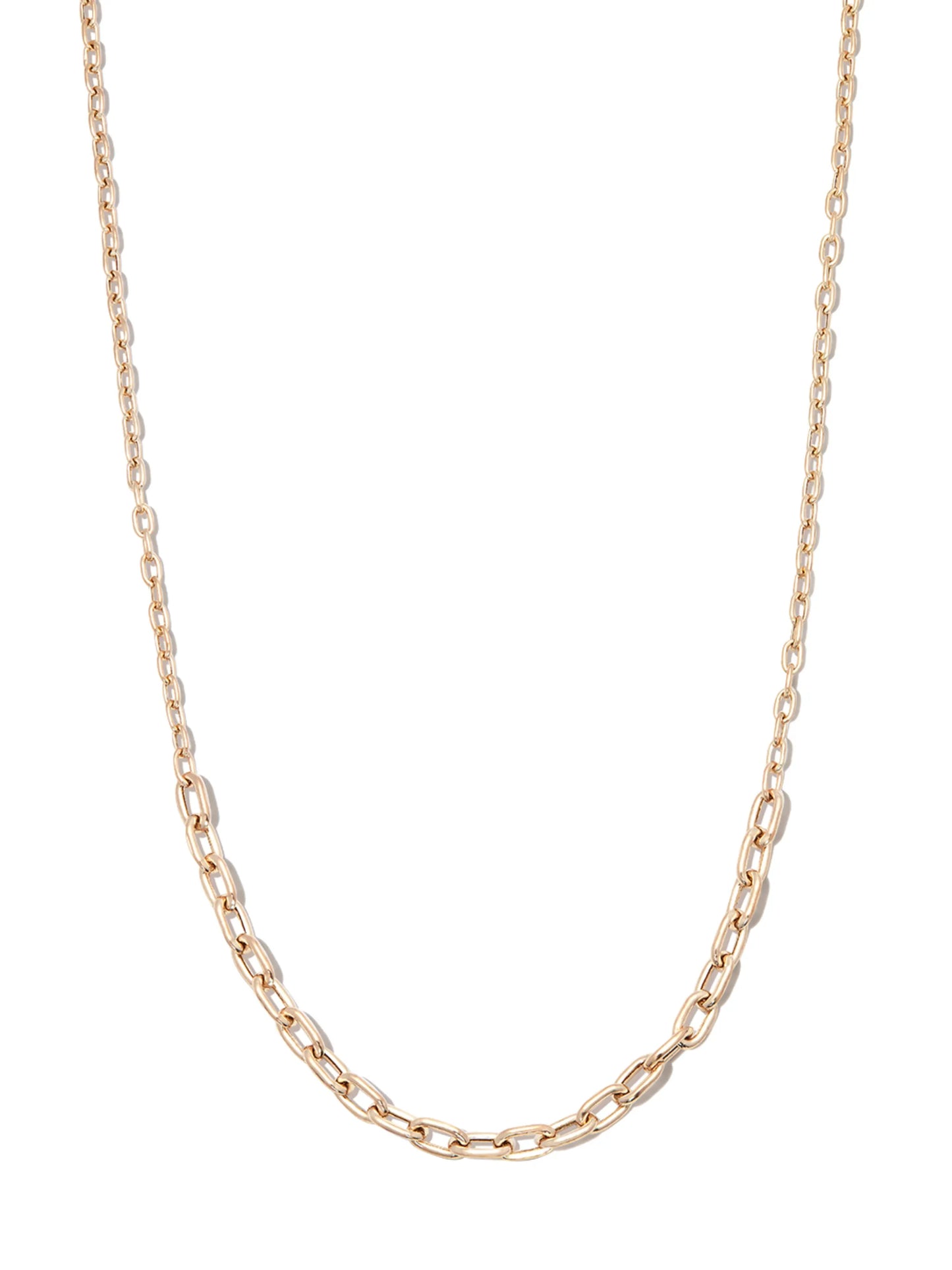 14kt yellow gold mixed-chain necklace
