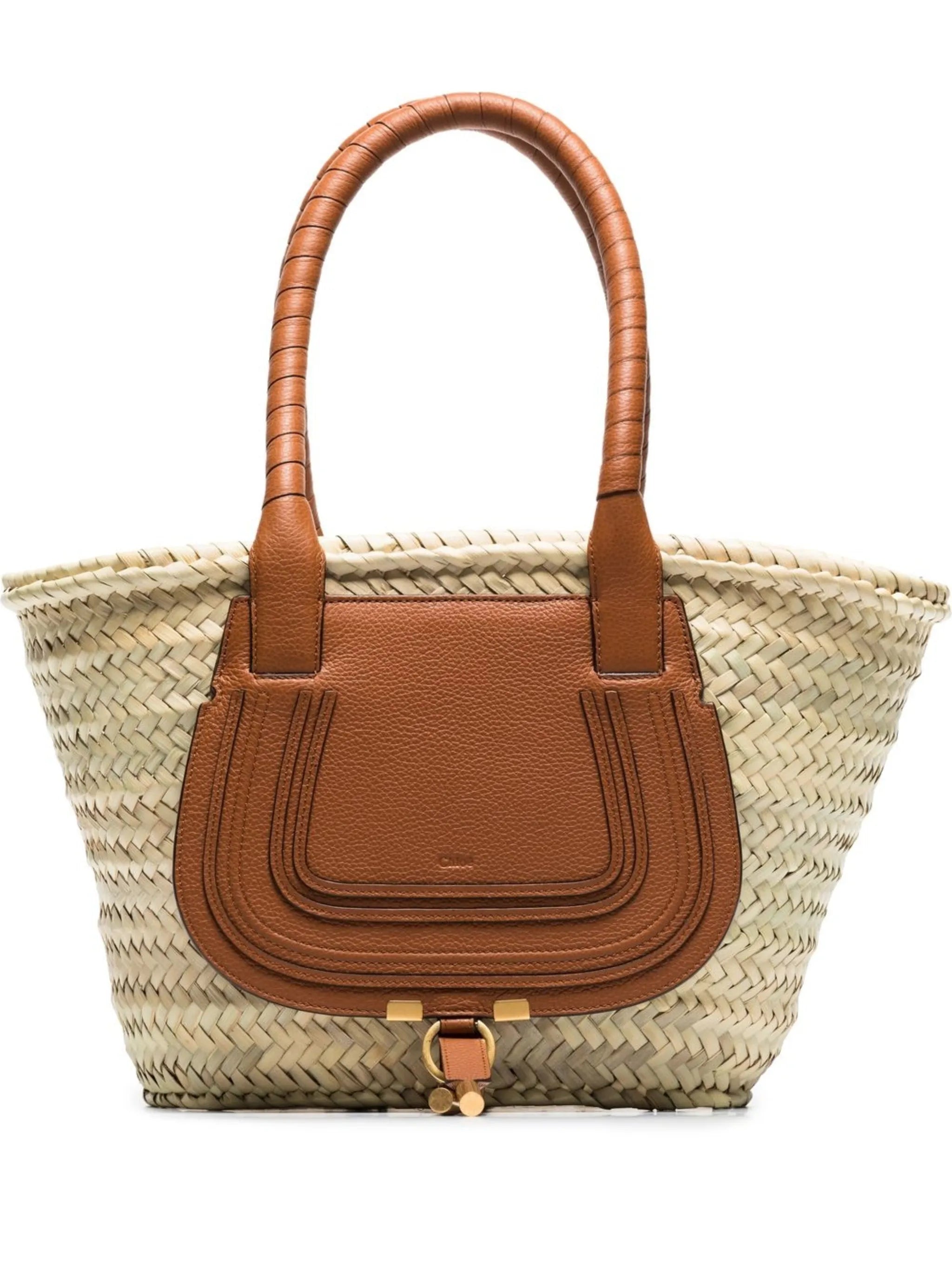 Marcie raffia tote bag
