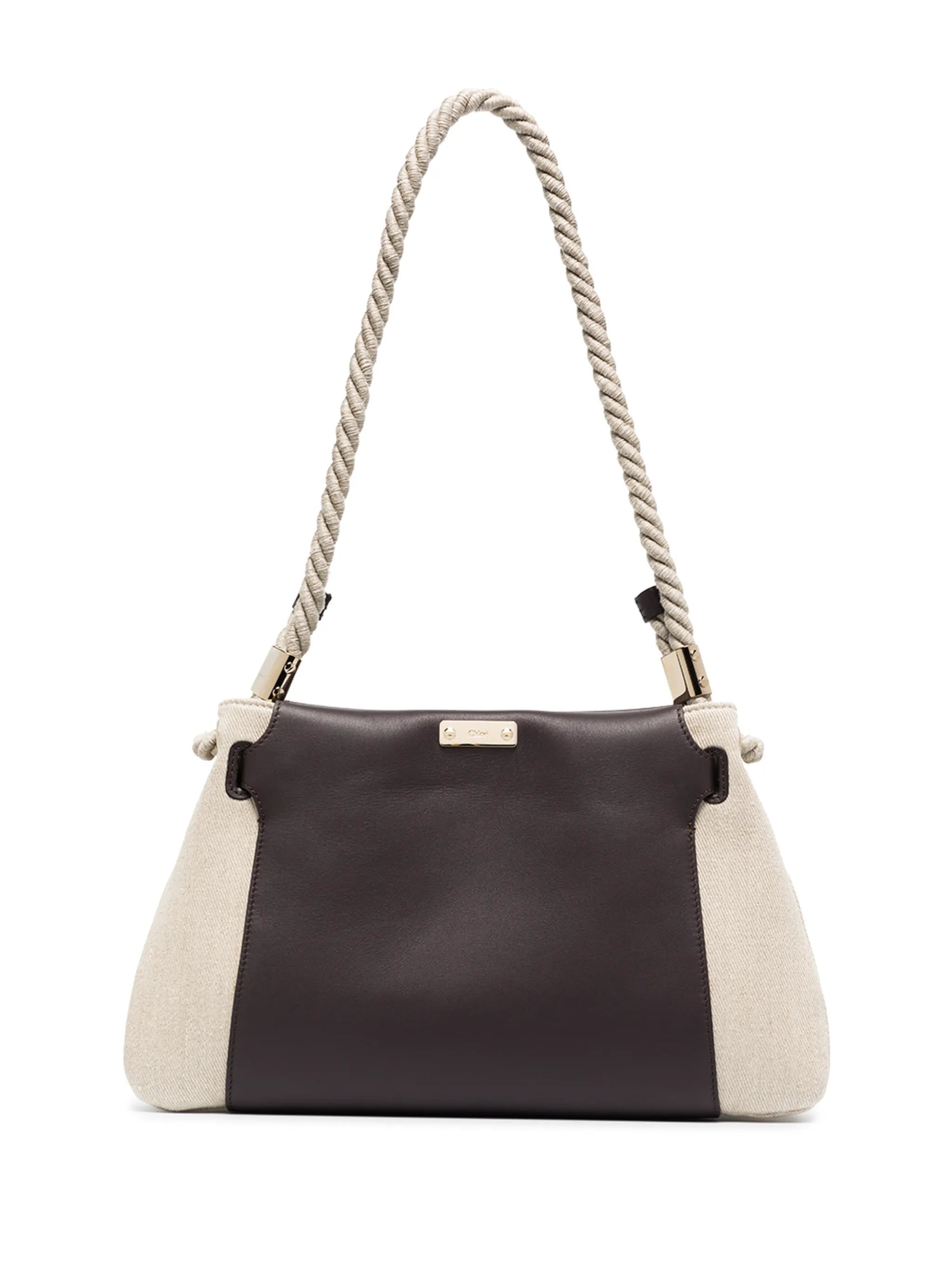 Key panelled shoulder bag