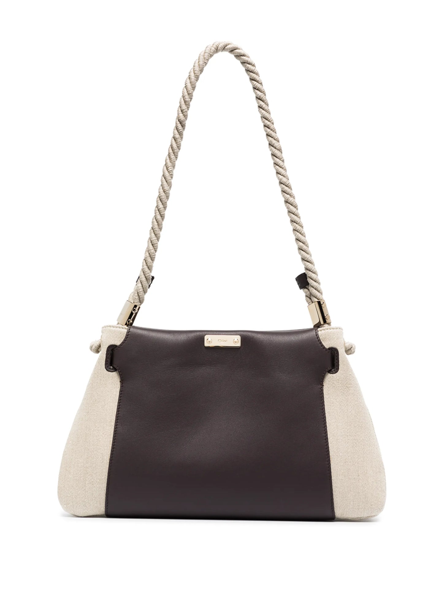 Key panelled shoulder bag