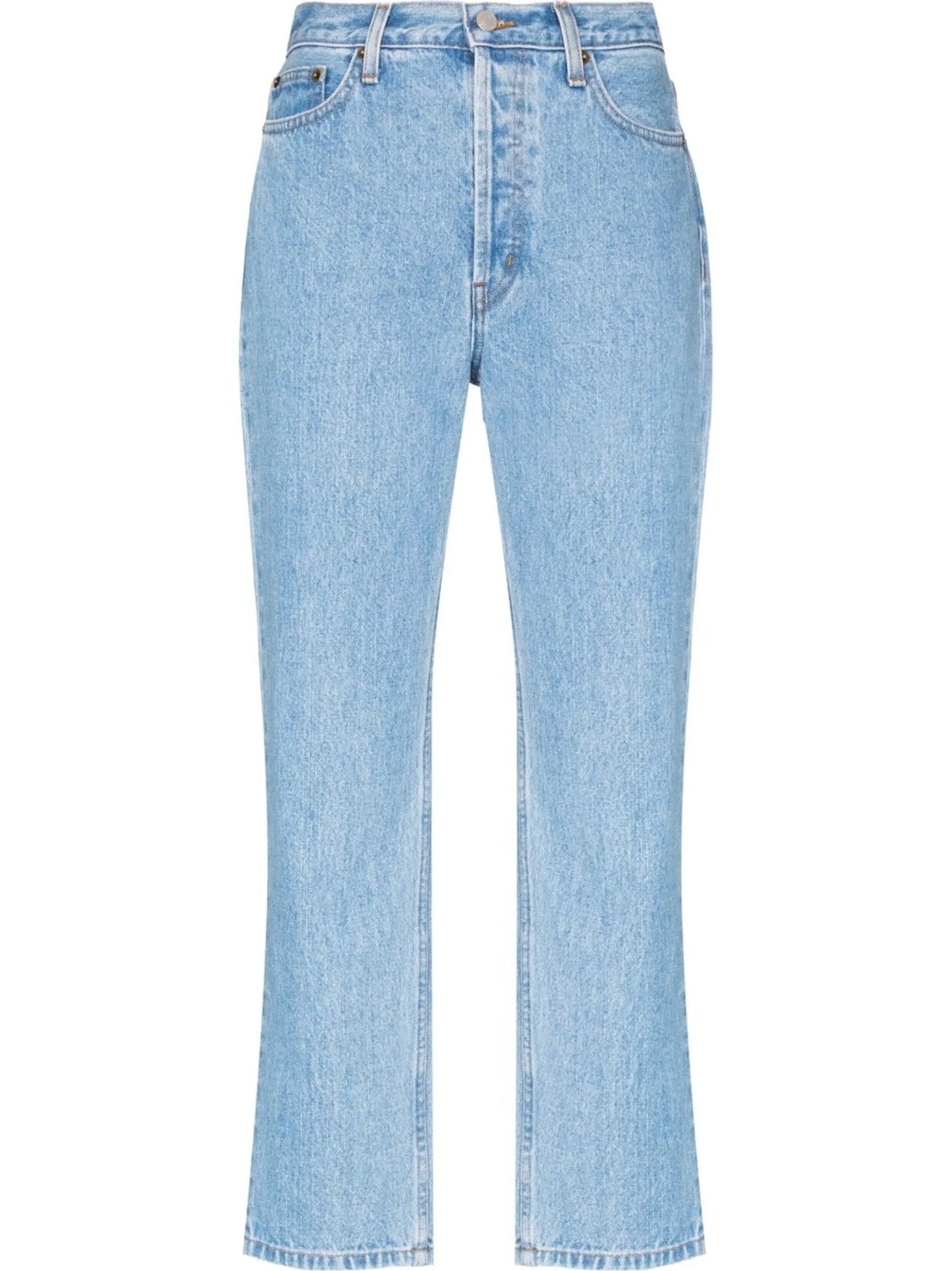 cropped wide-leg jeans