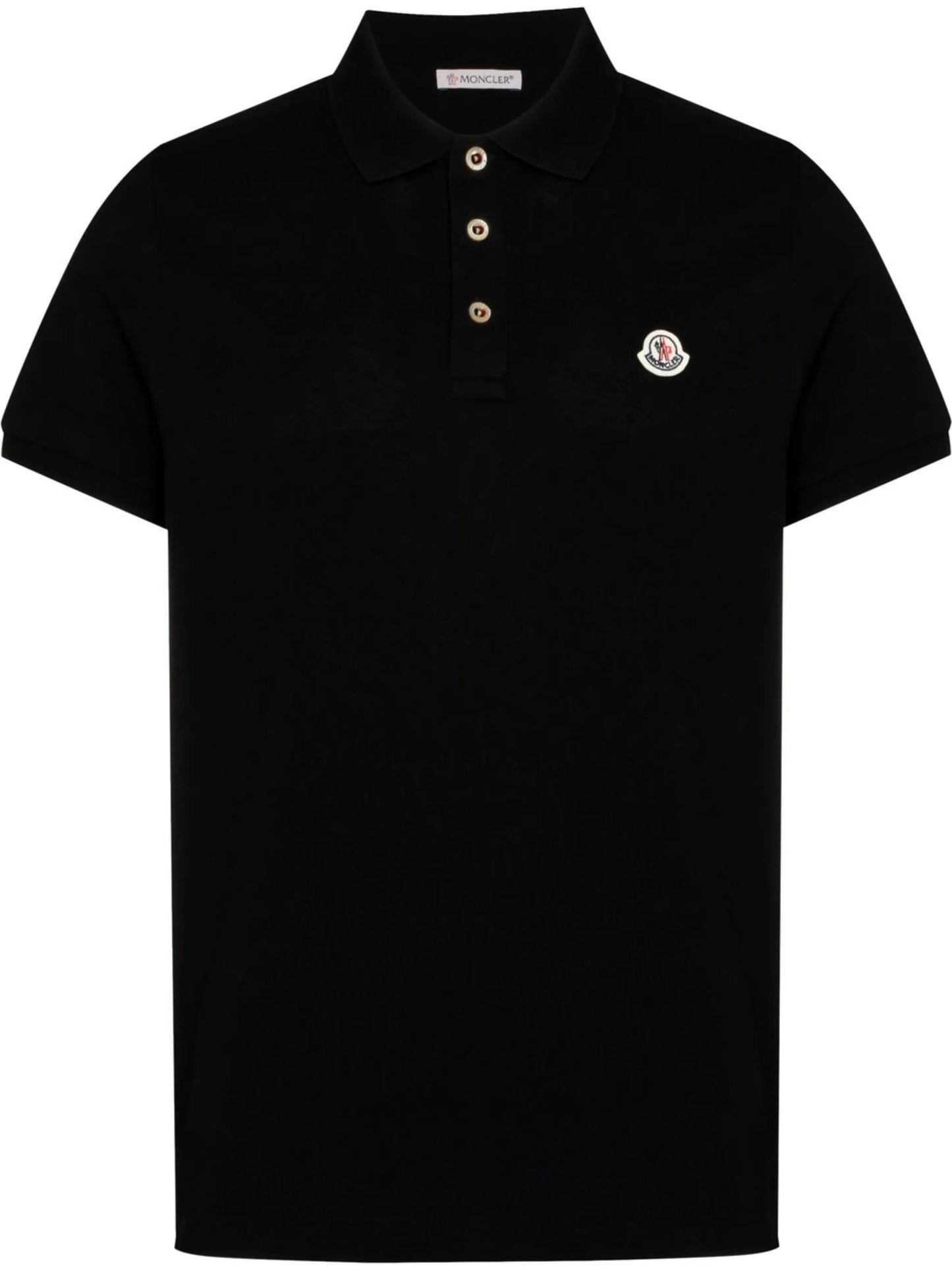 logo-patch polo shirt