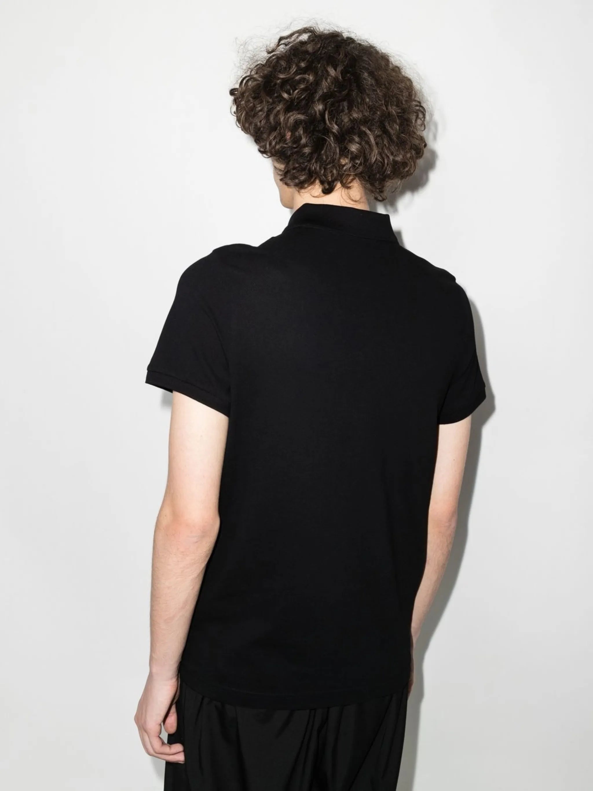logo-patch polo shirt