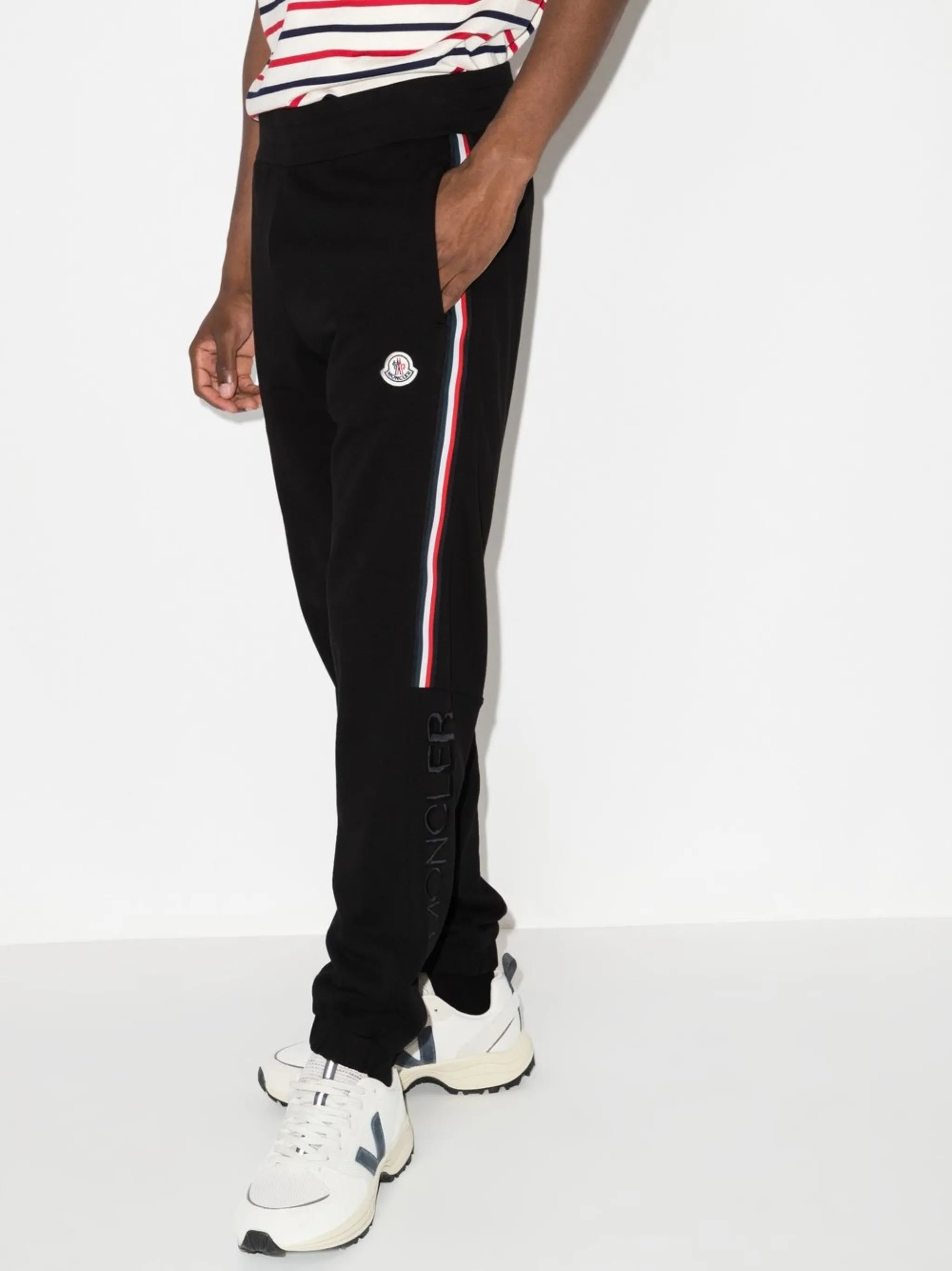 logo patch track pants