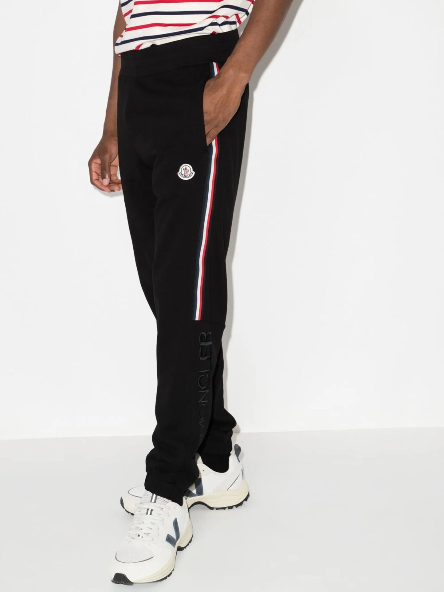 logo patch track pants