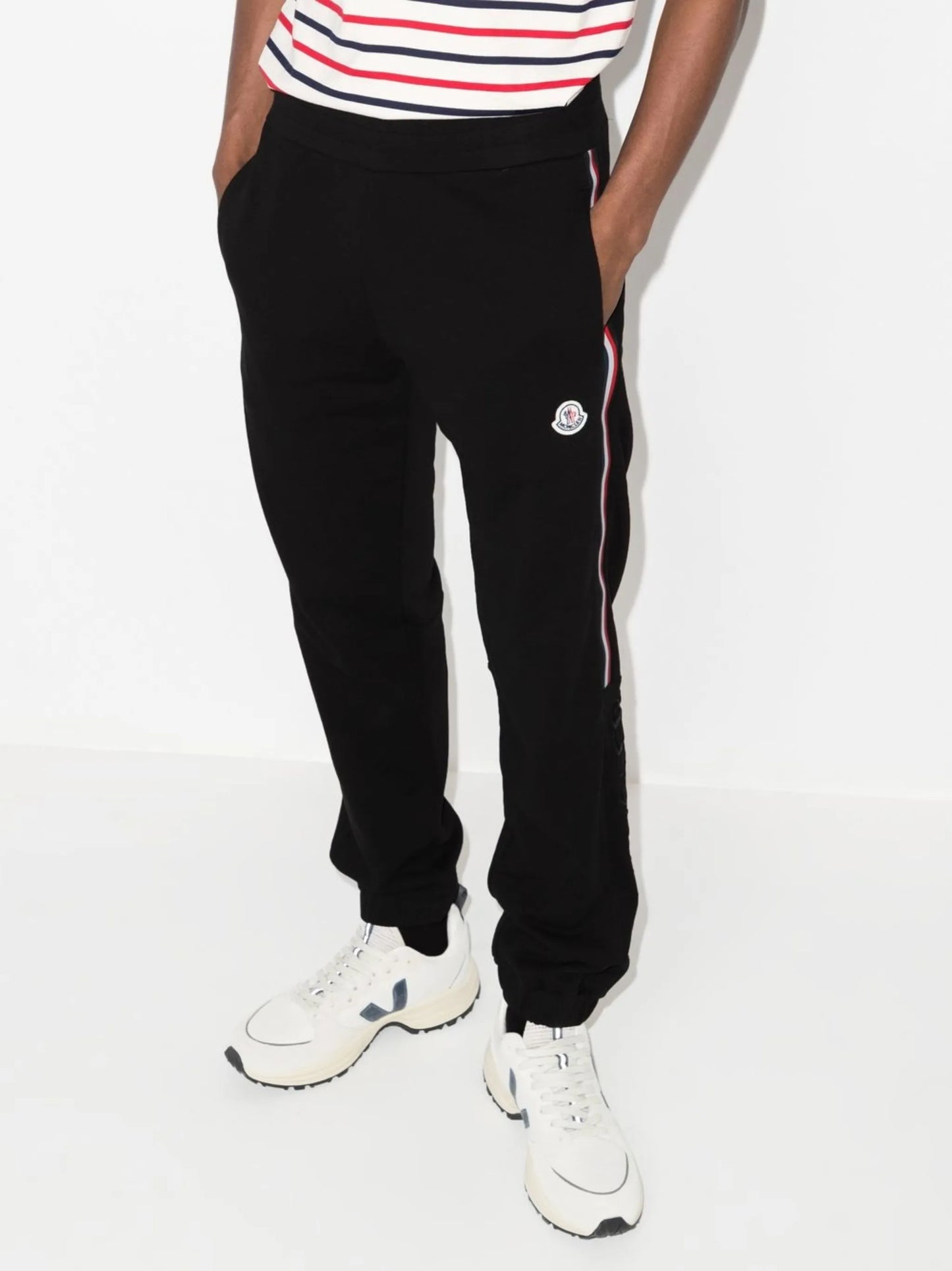 logo patch track pants