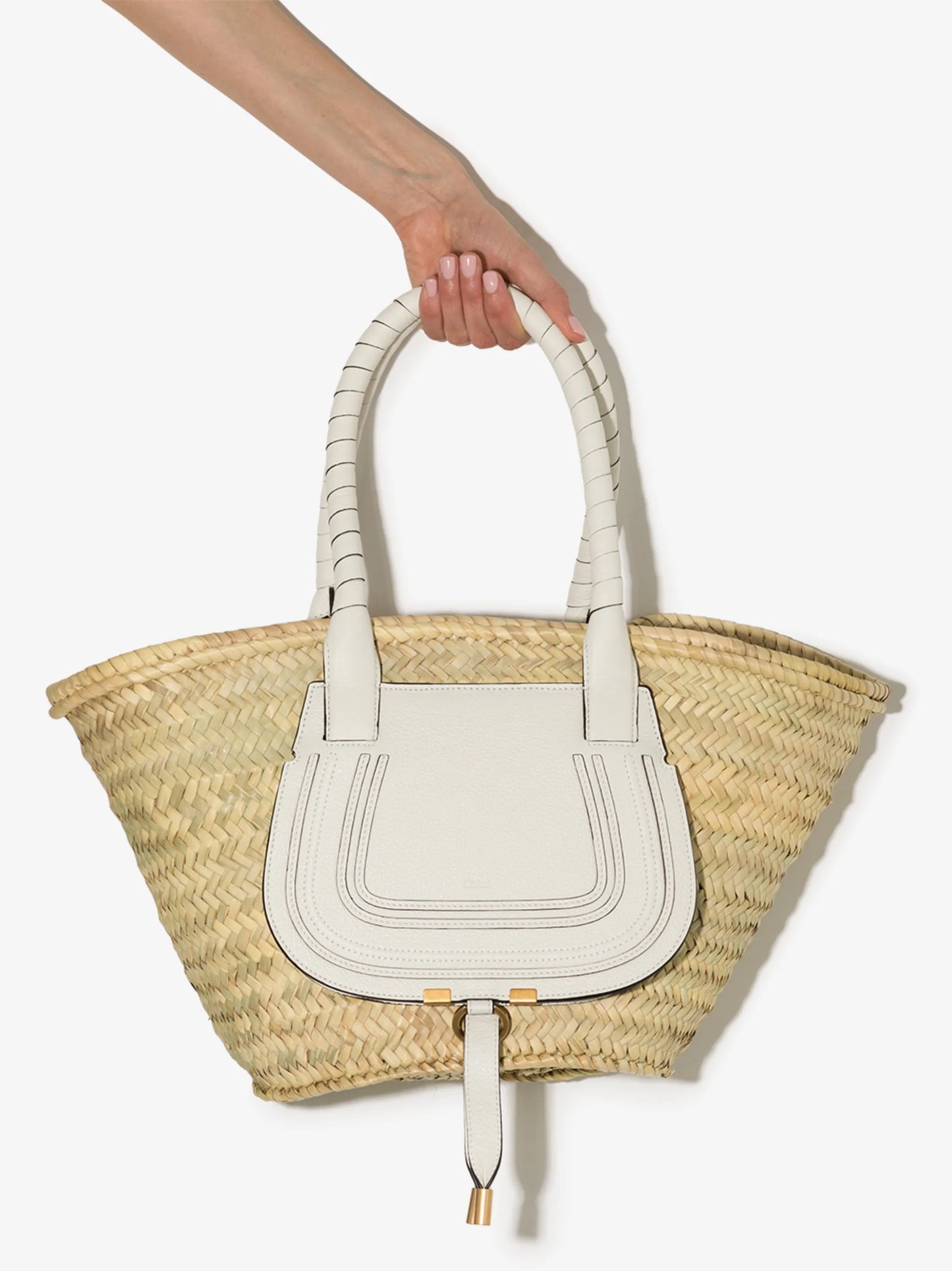 Marcie raffia tote bag