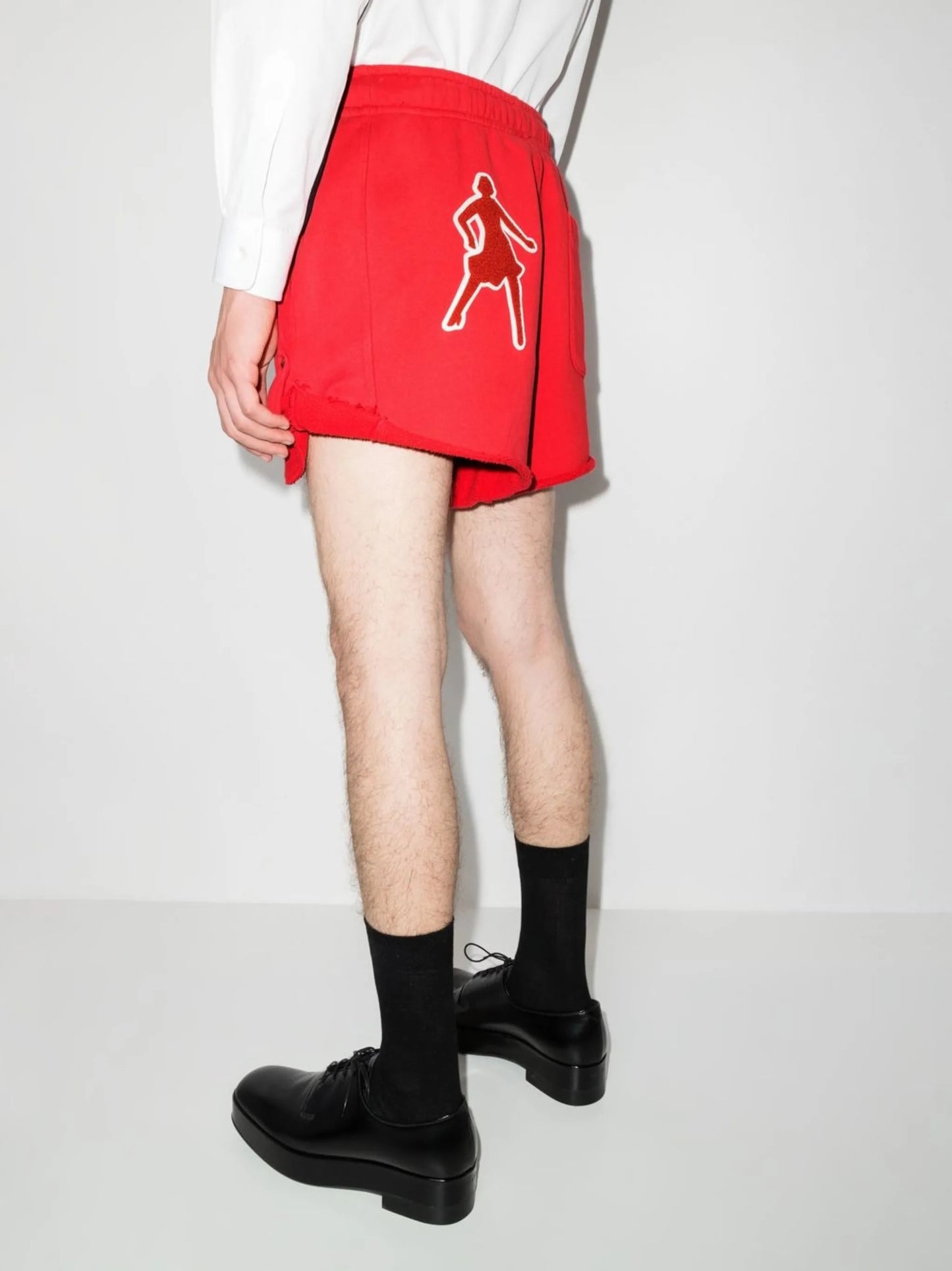 patch-detail track shorts