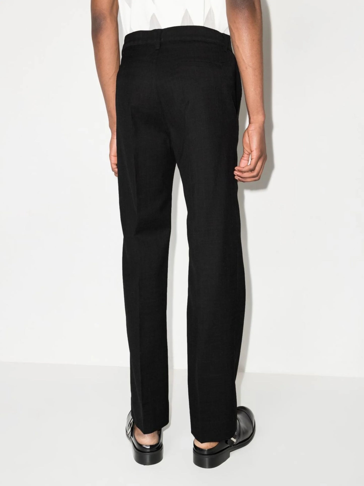 sequin-embellished straight-leg trousers