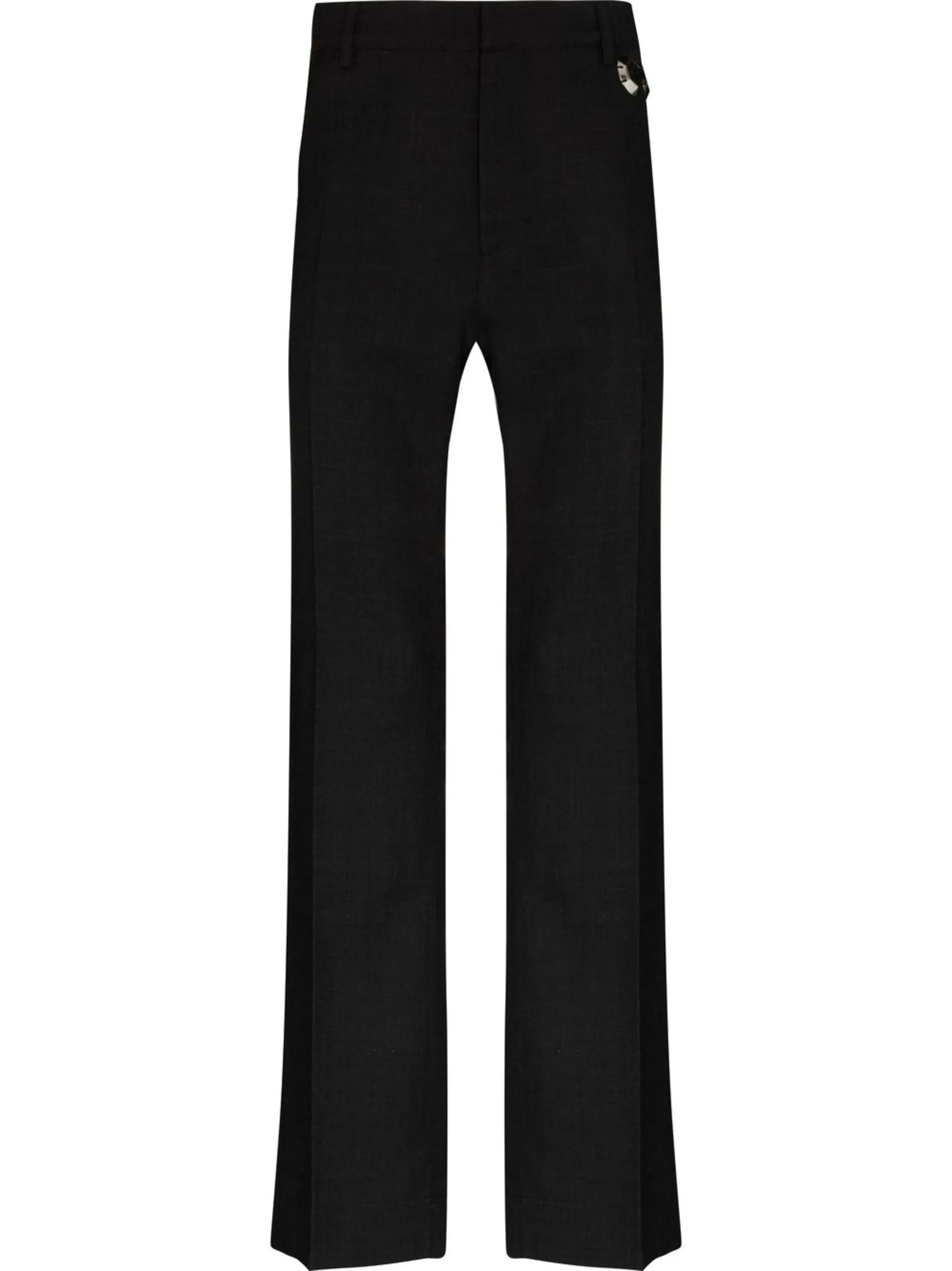 sequin-embellished straight-leg trousers