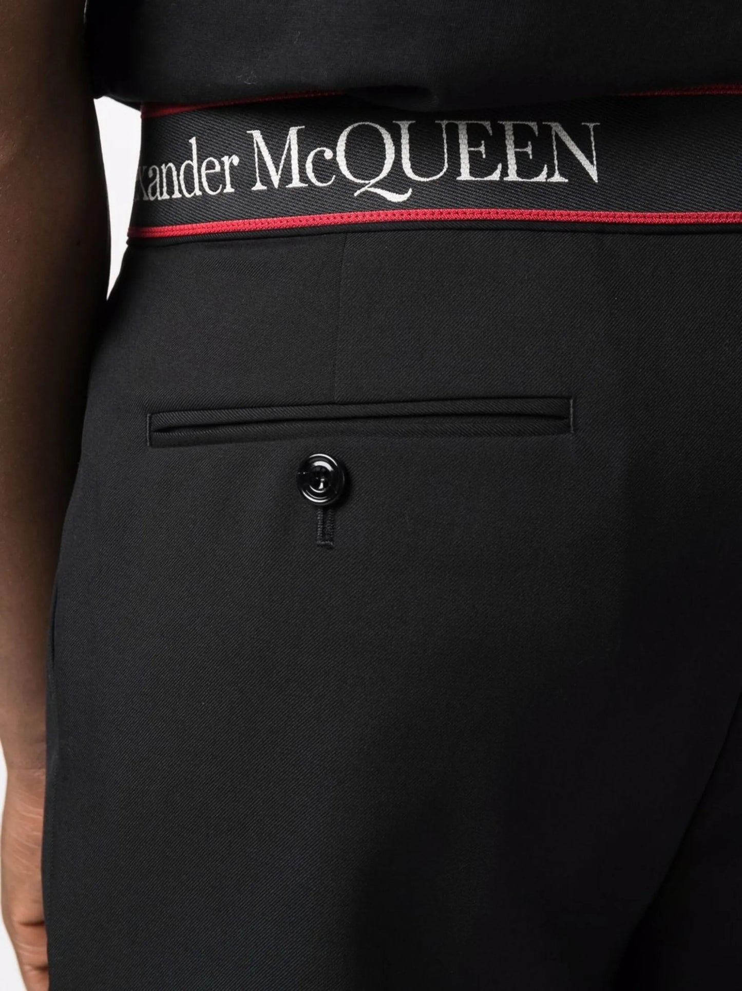 logo-waistband tailored trousers