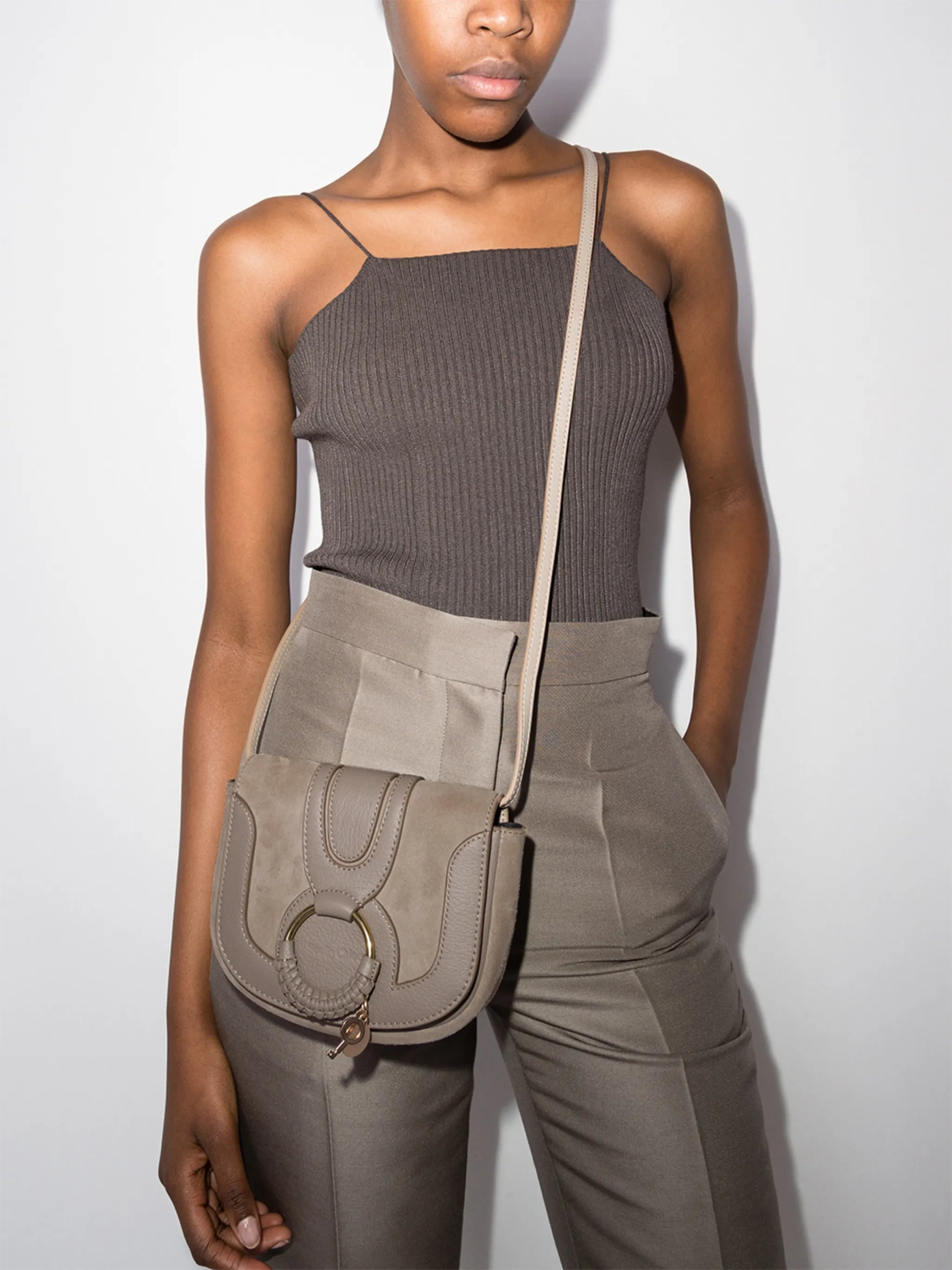 Hana leather crossbody bag