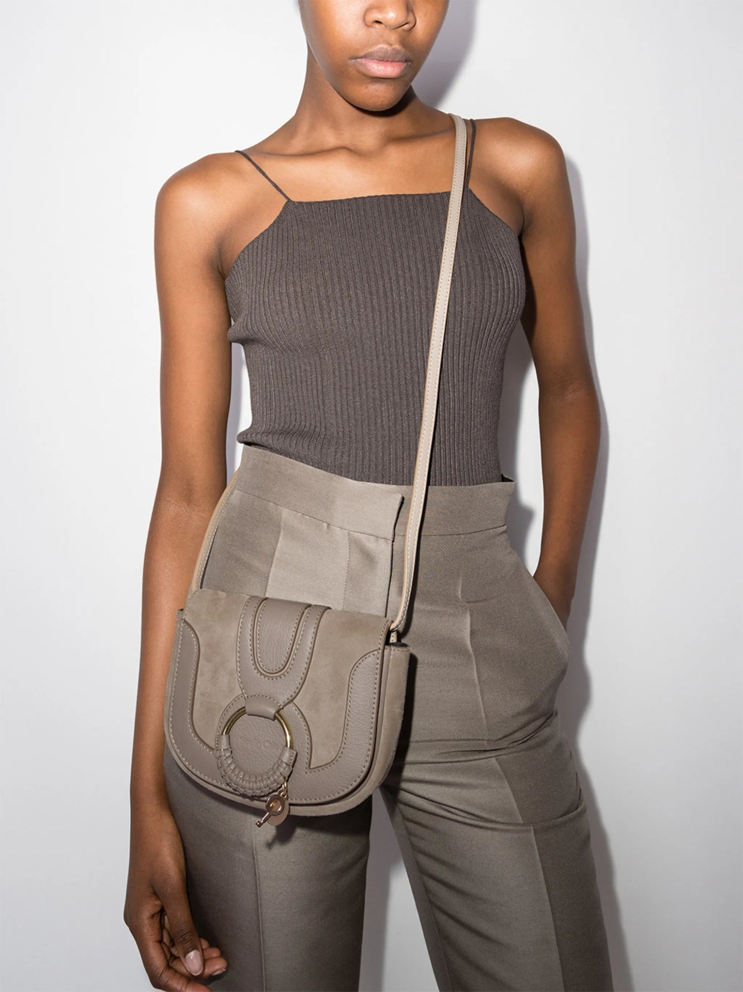 Hana leather crossbody bag