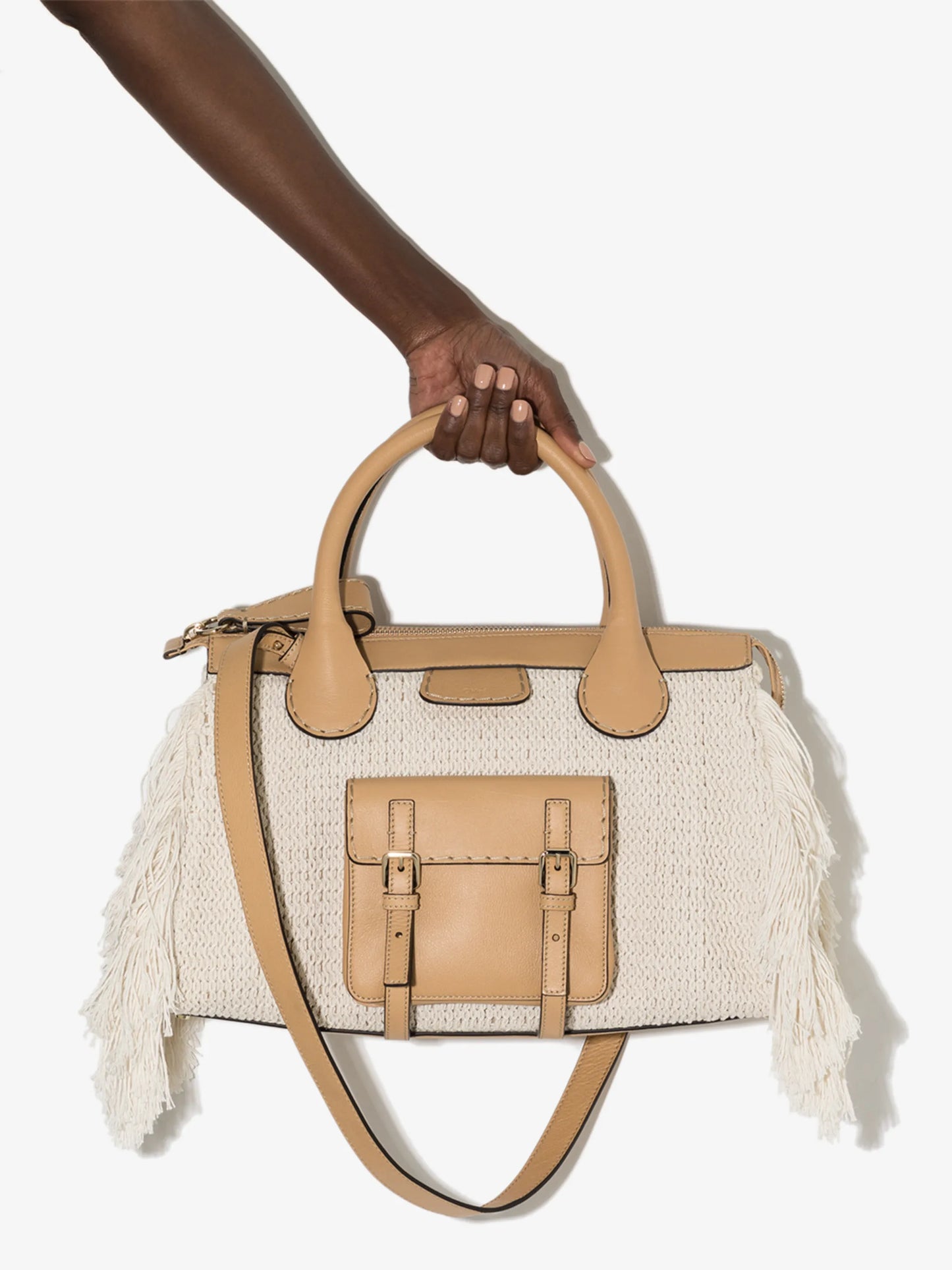 Edith knitted tote bag