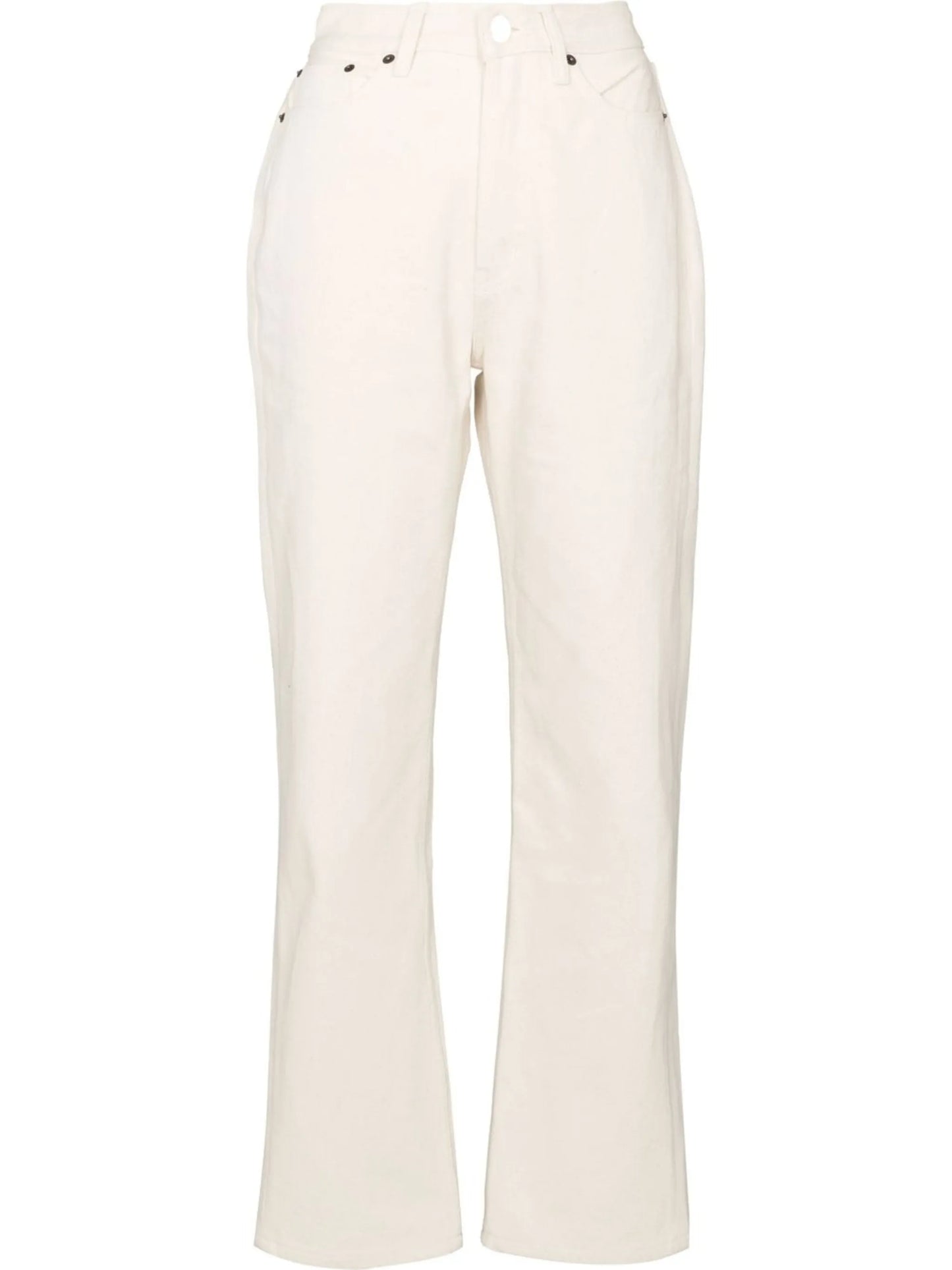 straight-leg cotton jeans