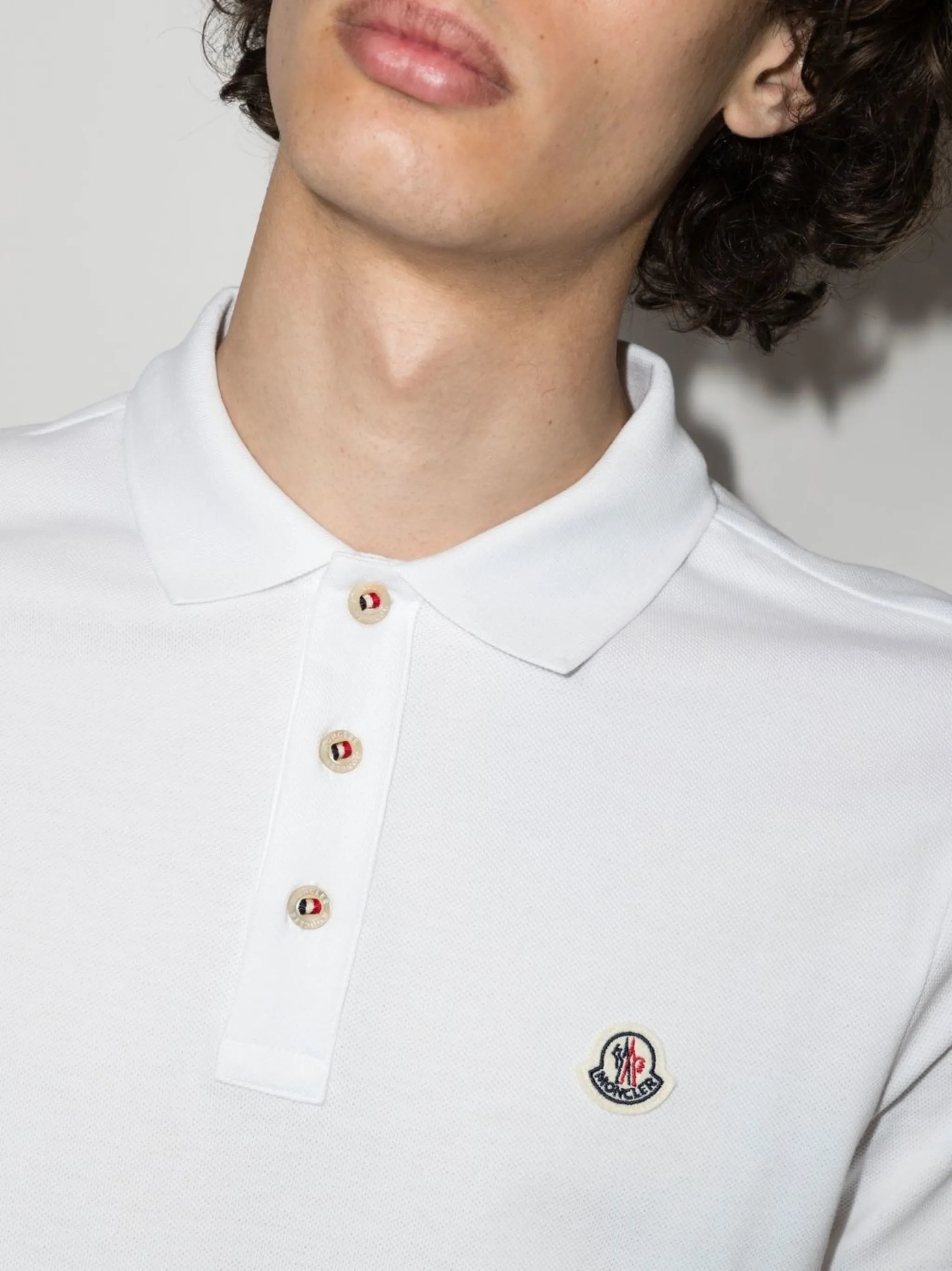 embroidered-logo polo shirt