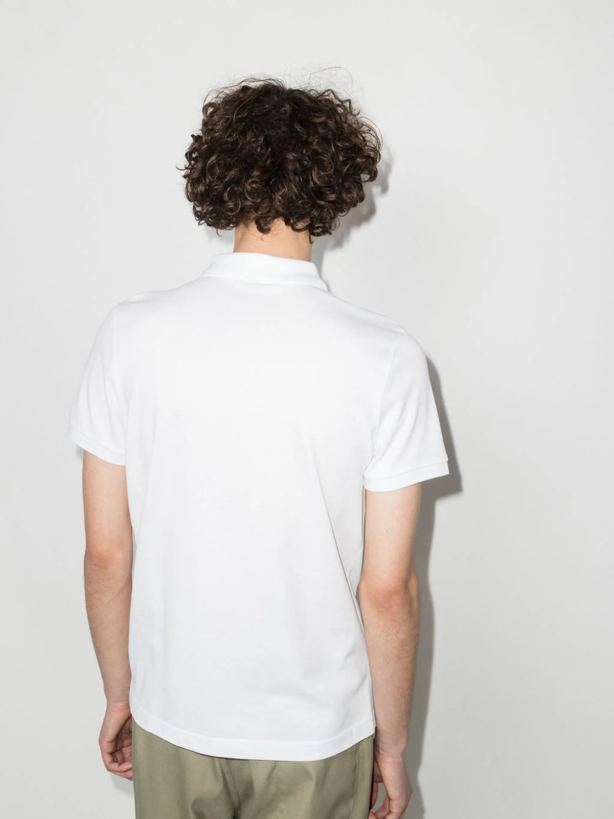 embroidered-logo polo shirt