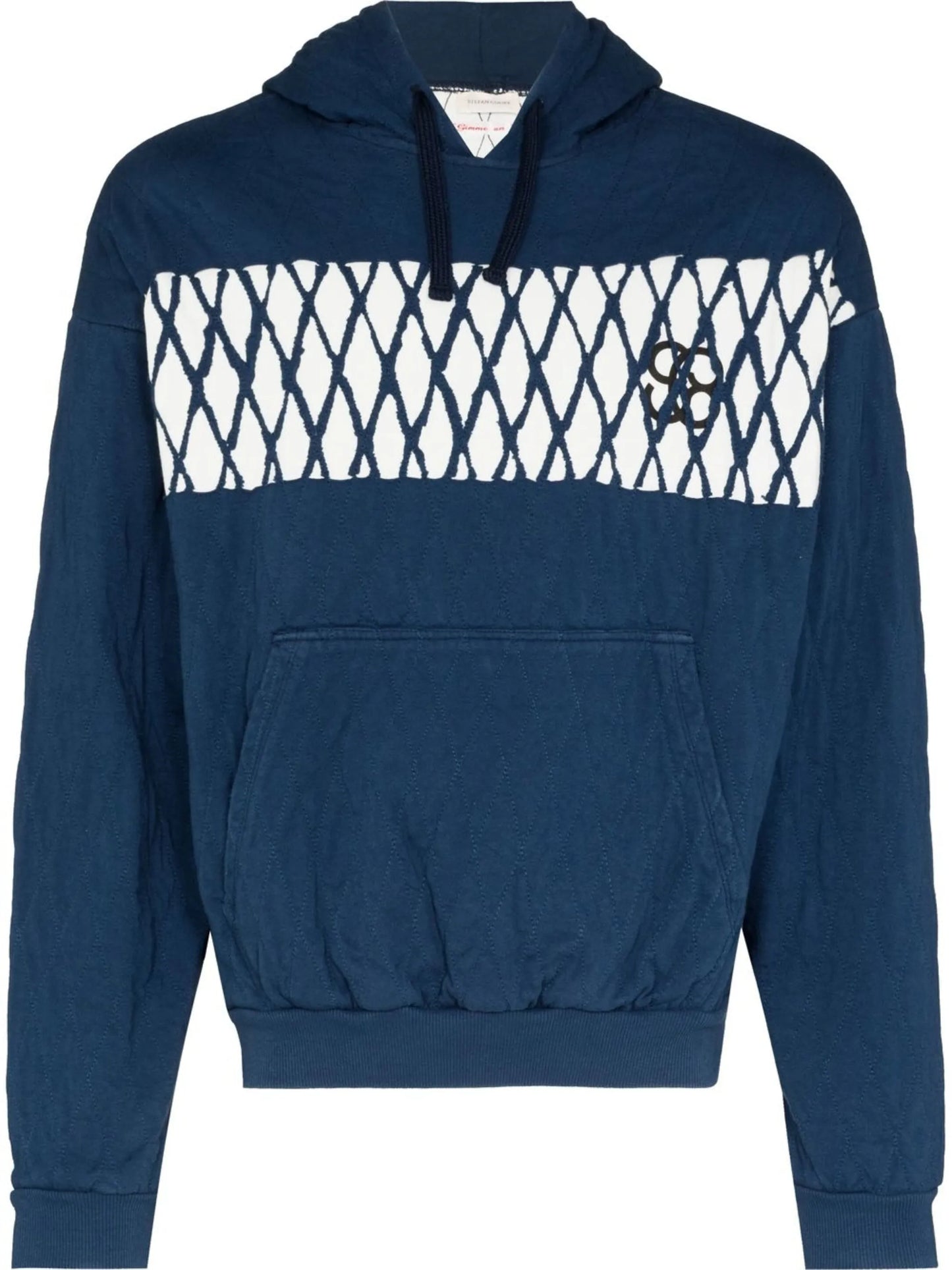 quilted cotton hoodie