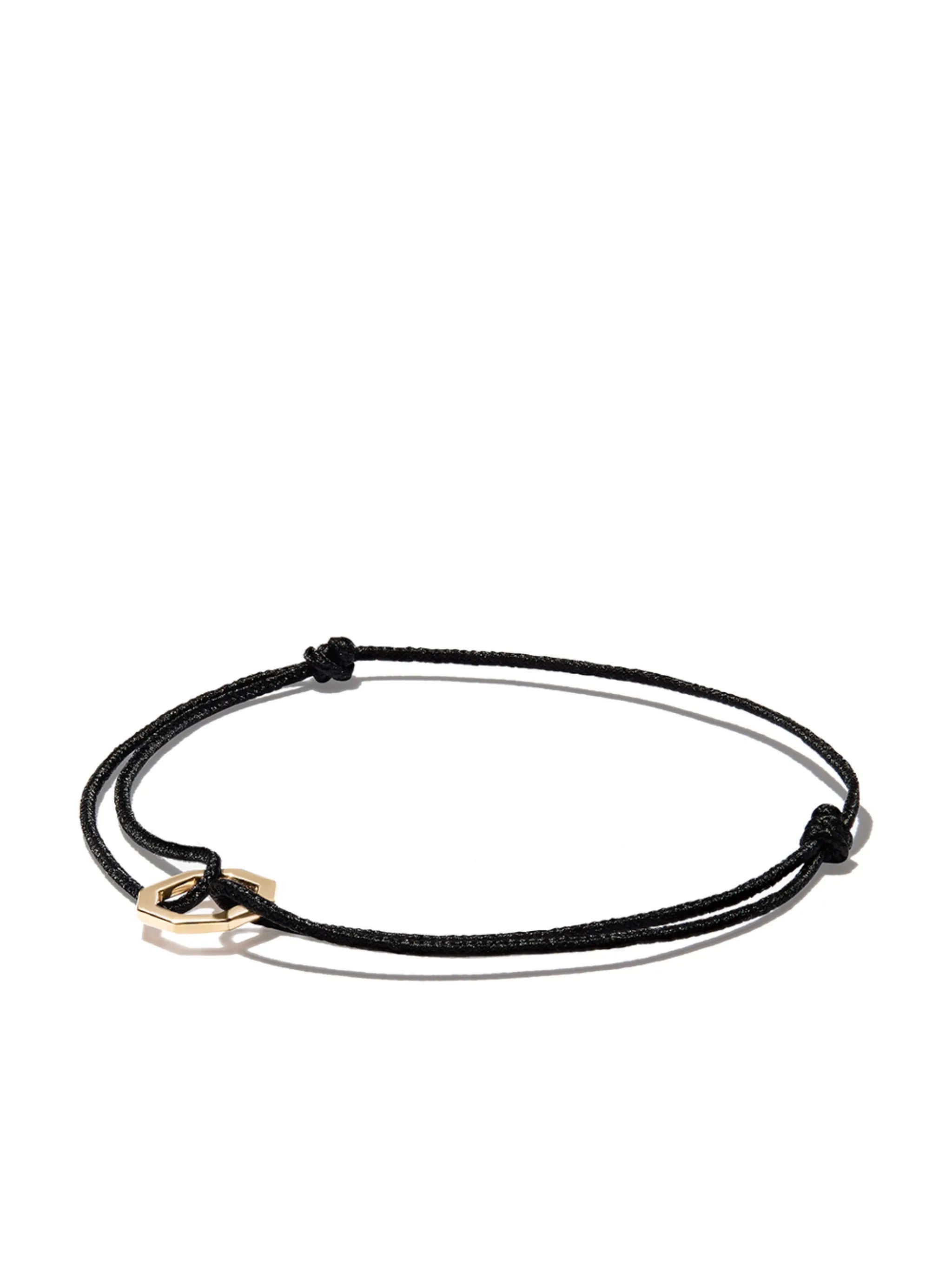 18kt yellow gold octagon charm bracelet
