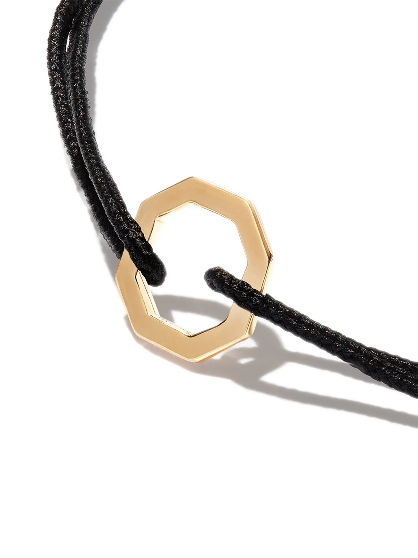 18kt yellow gold octagon charm bracelet