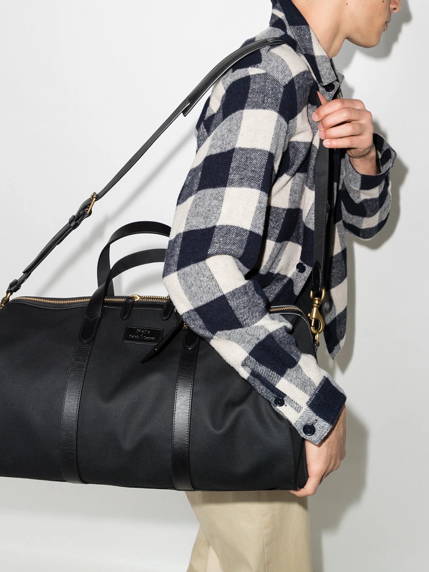logo-patch canvas holdall