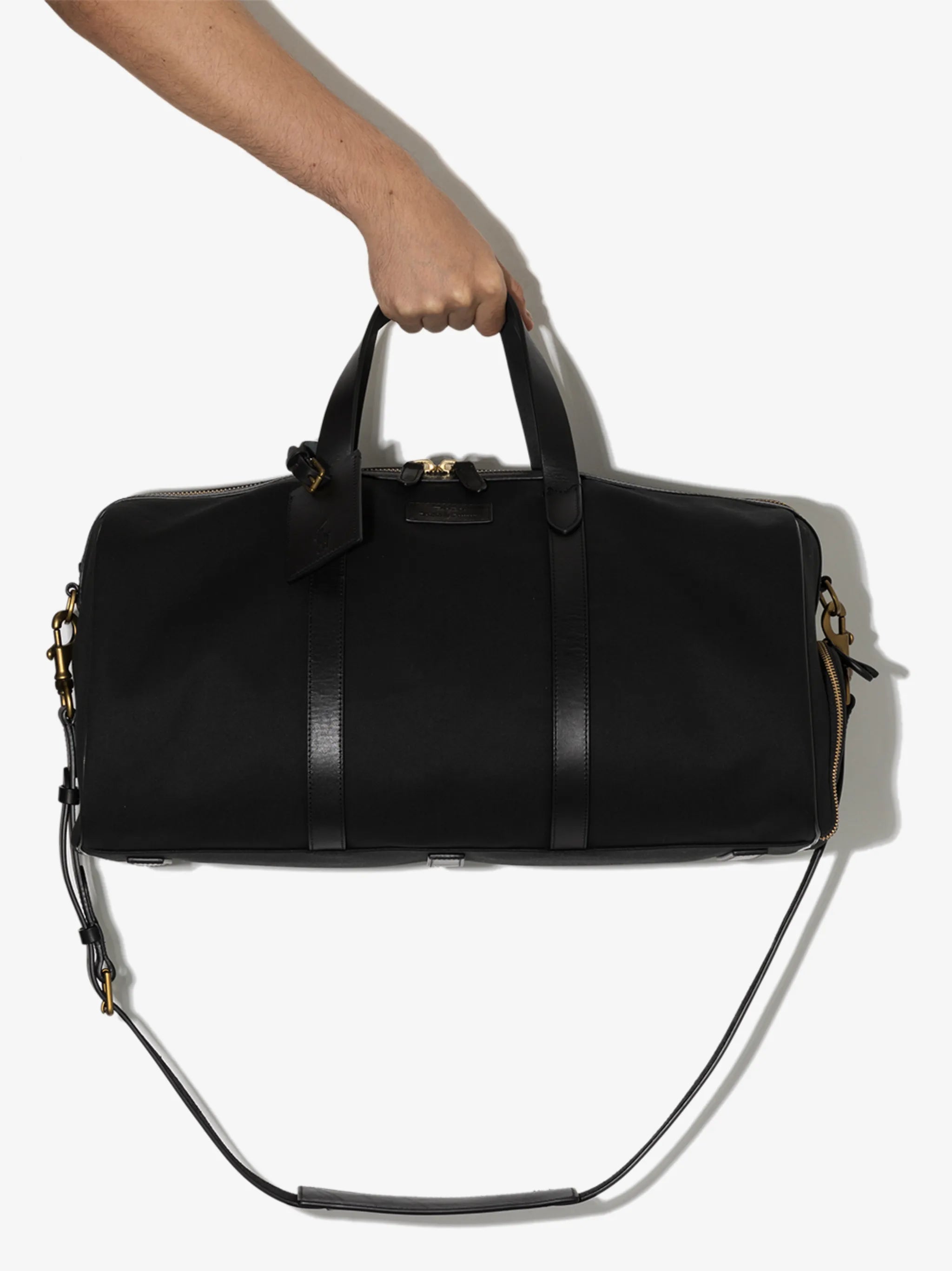 logo-patch canvas holdall