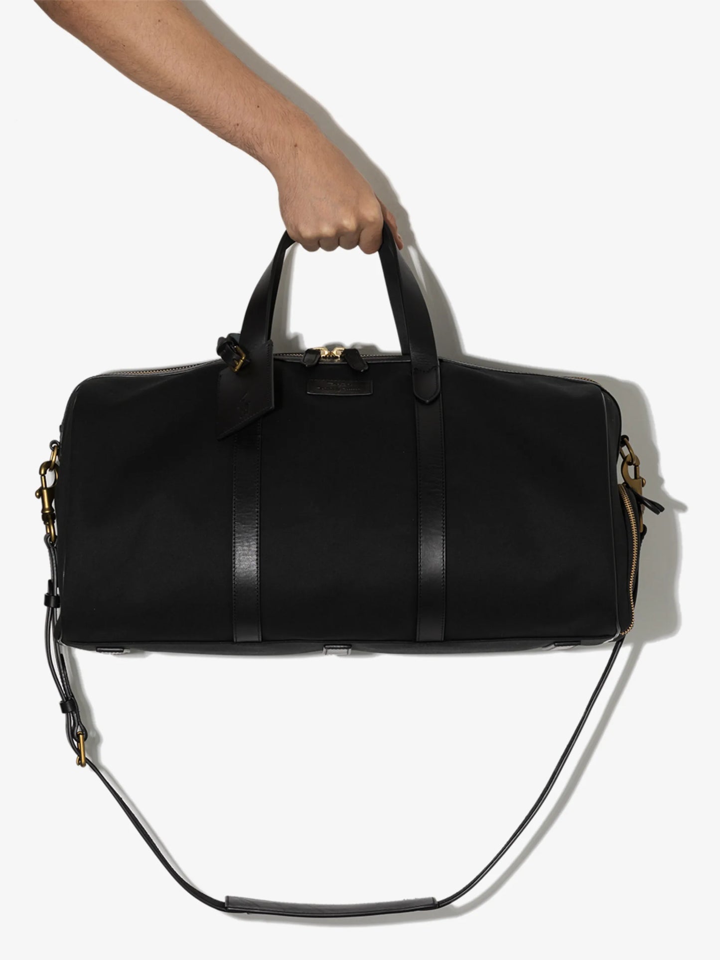 logo-patch canvas holdall