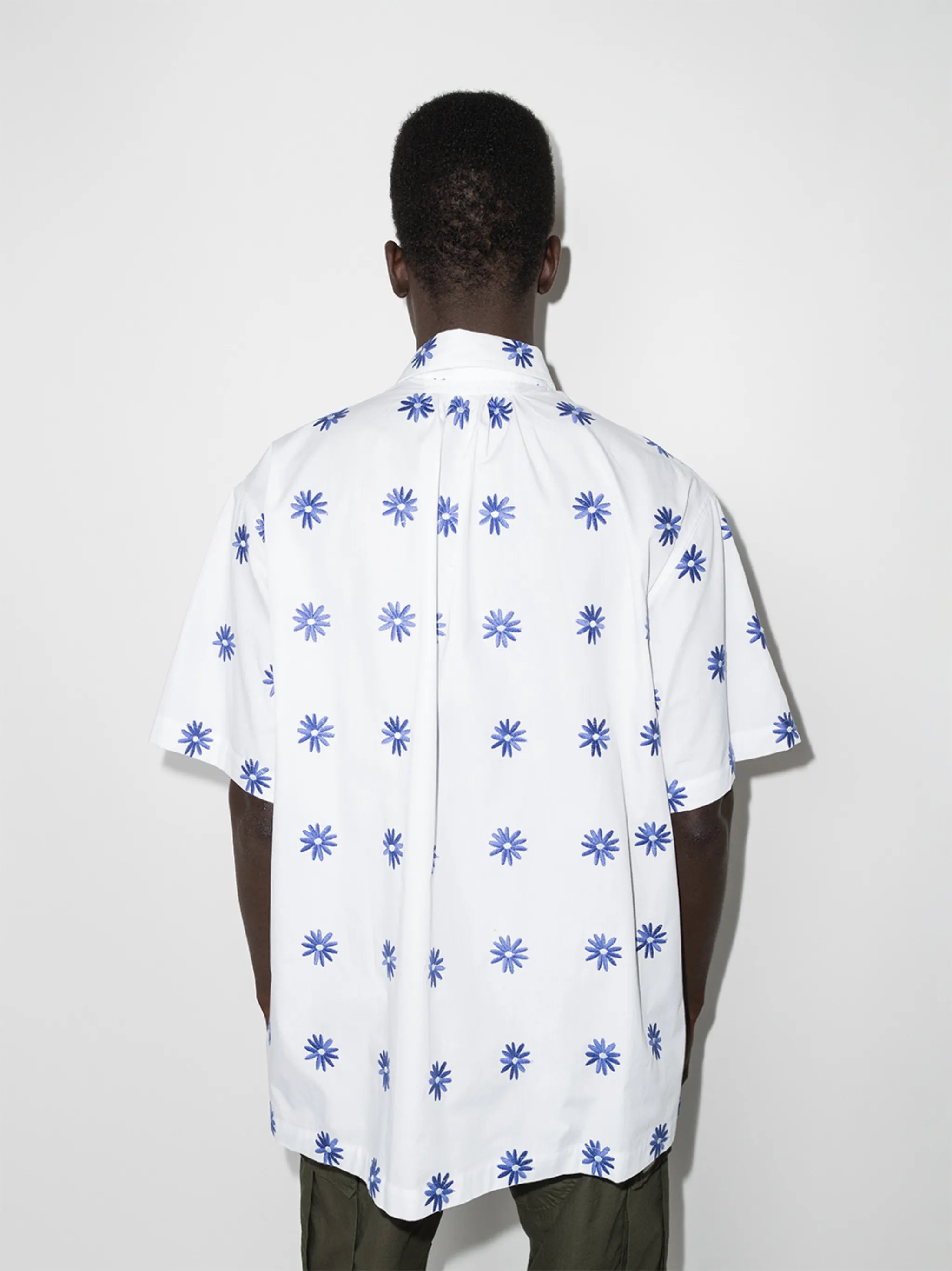 Moisson floral-embroidered shirt
