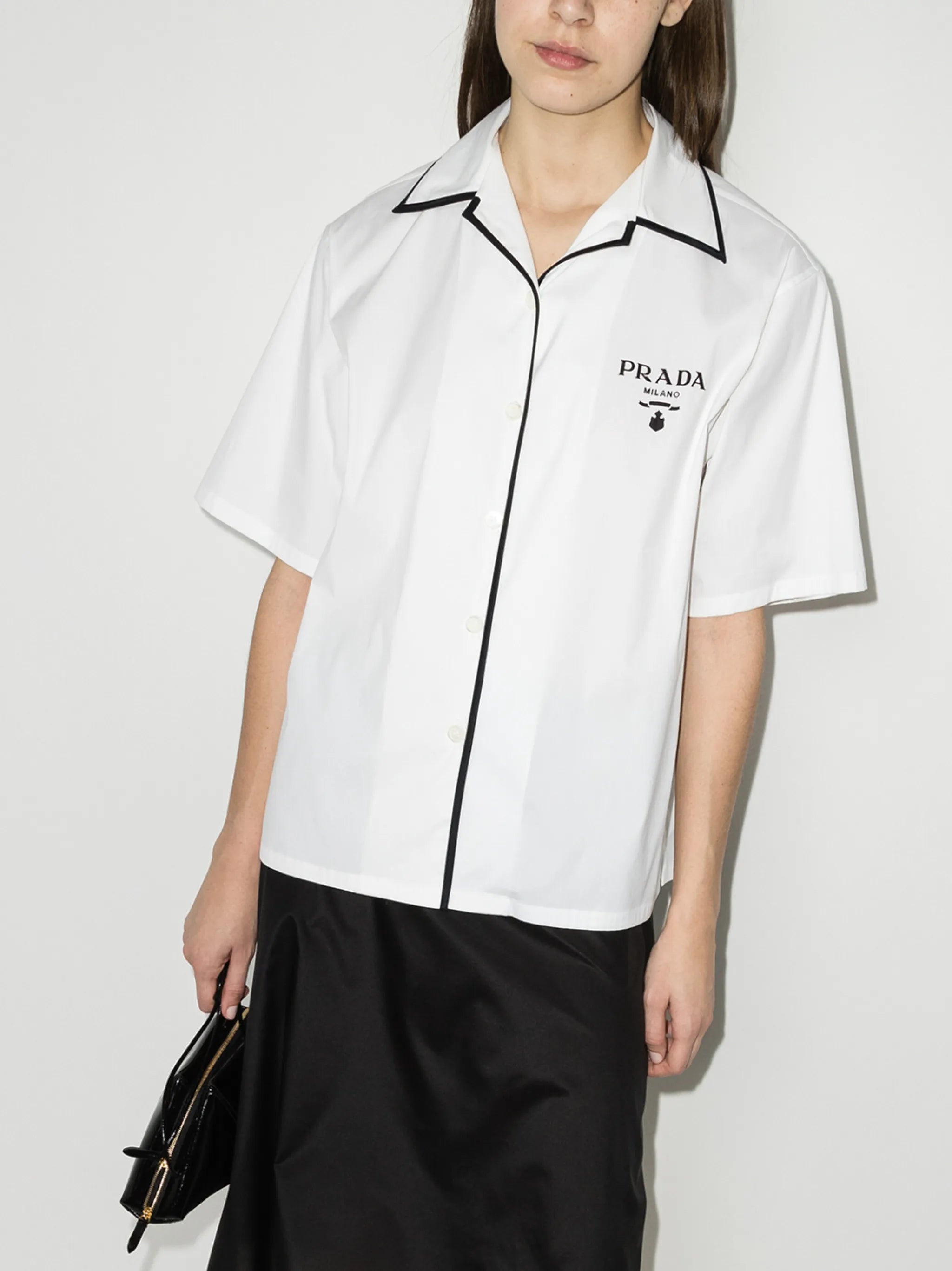logo-print shirt