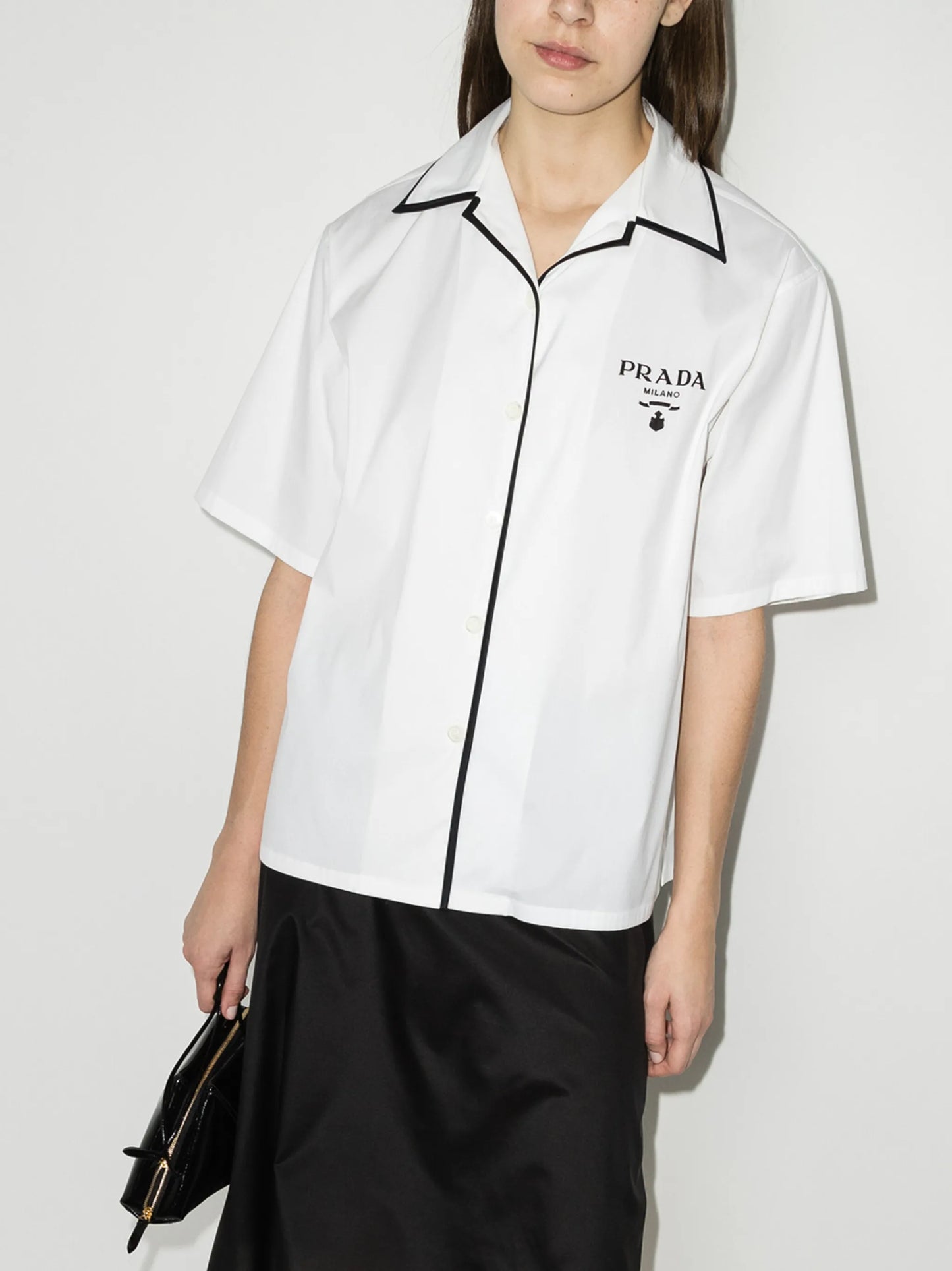 logo-print shirt