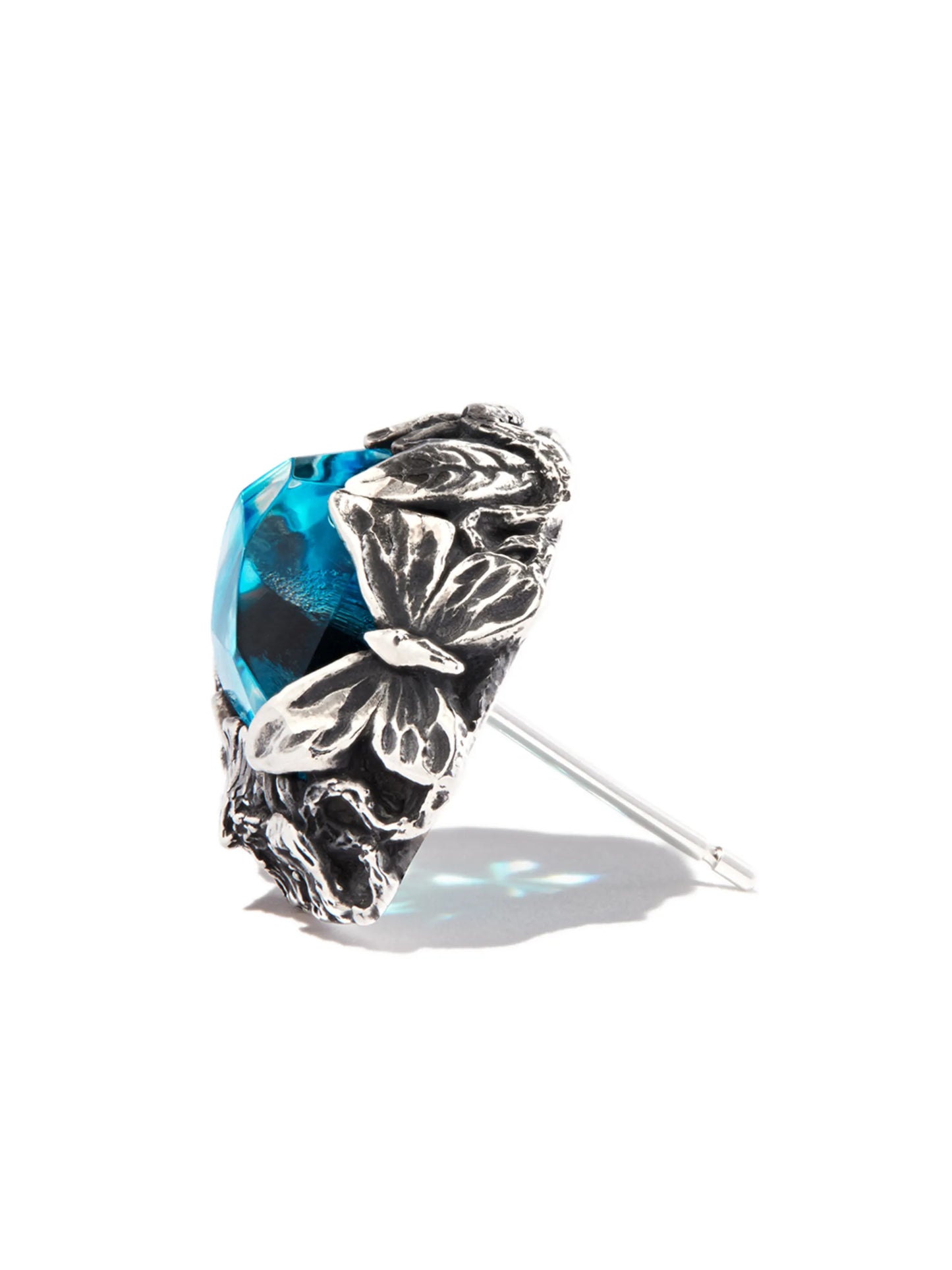 crystal-embellished stud earring