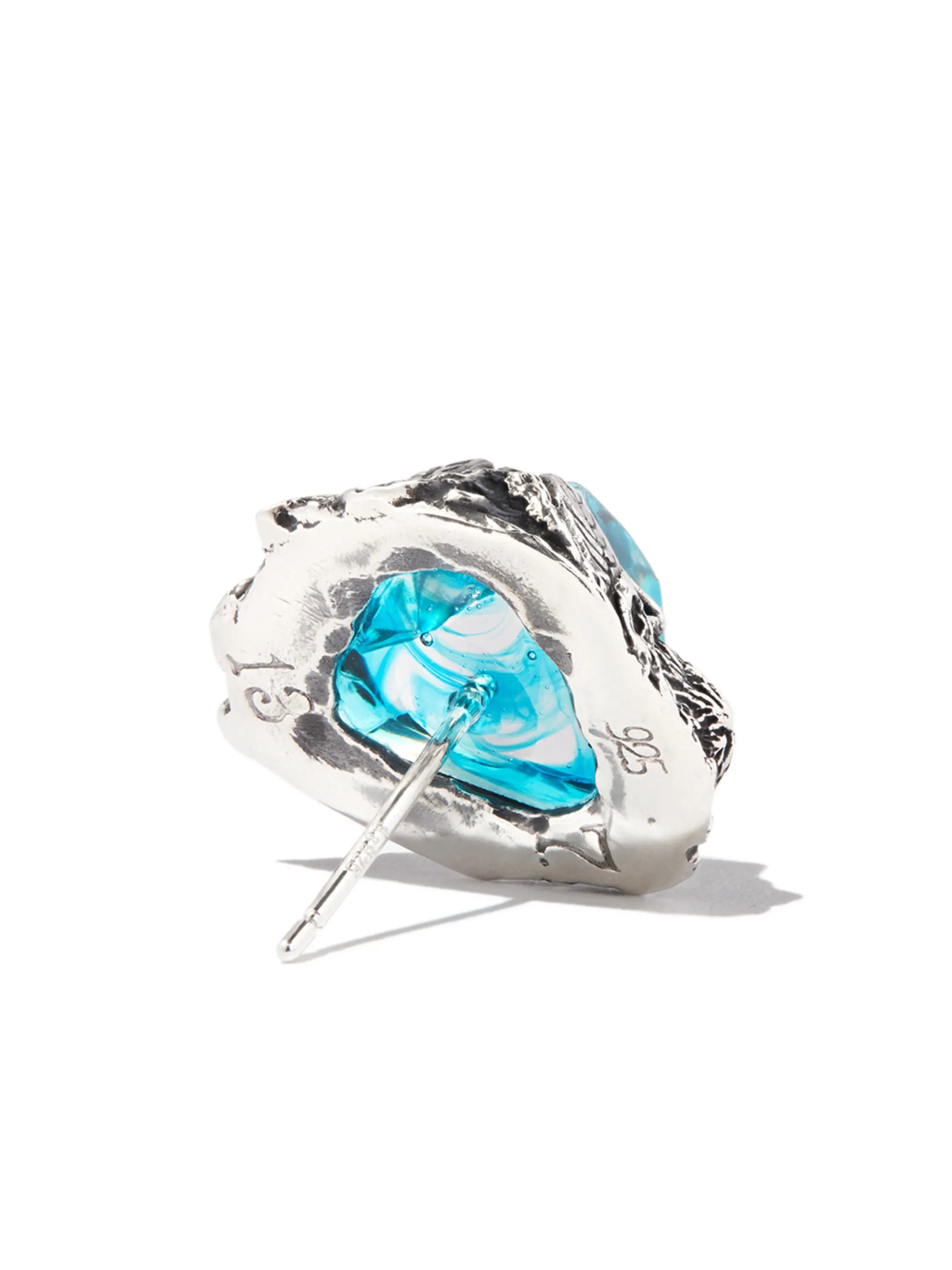crystal-embellished stud earring