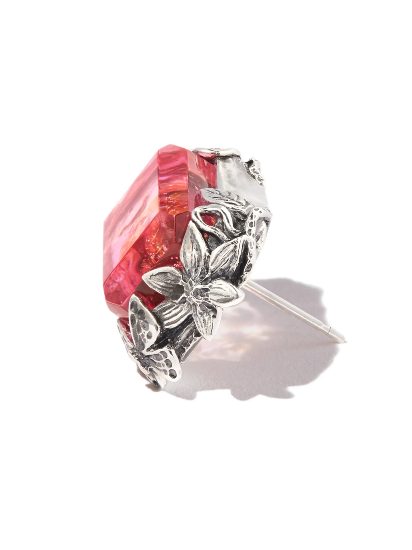 crystal-embellished stud earring