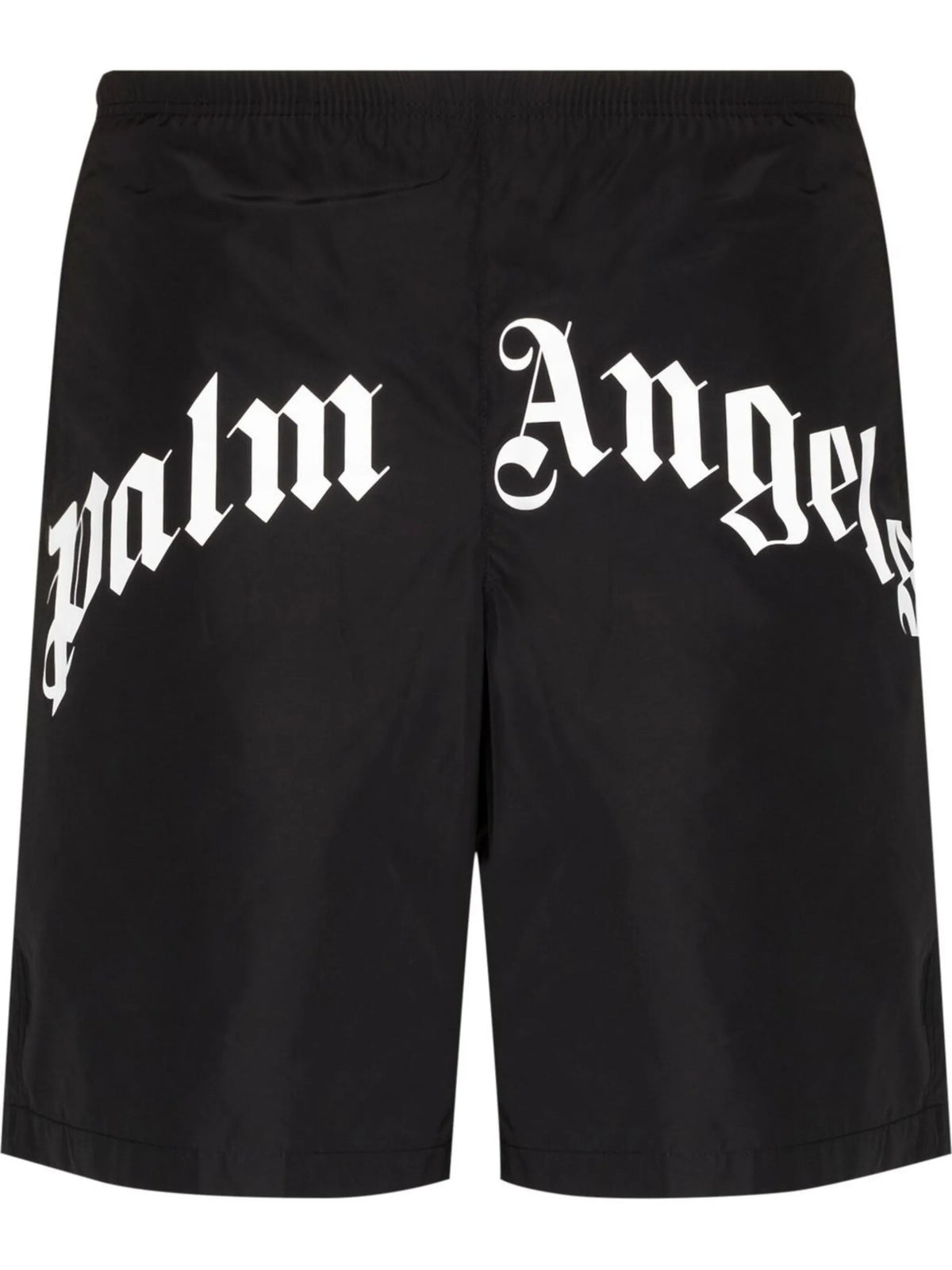 curved logo swimming shorts