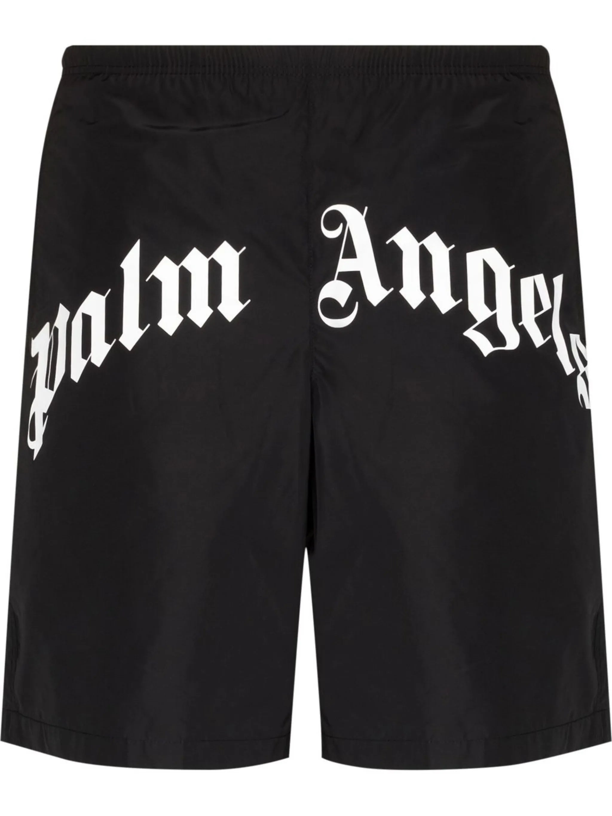 curved logo swimming shorts