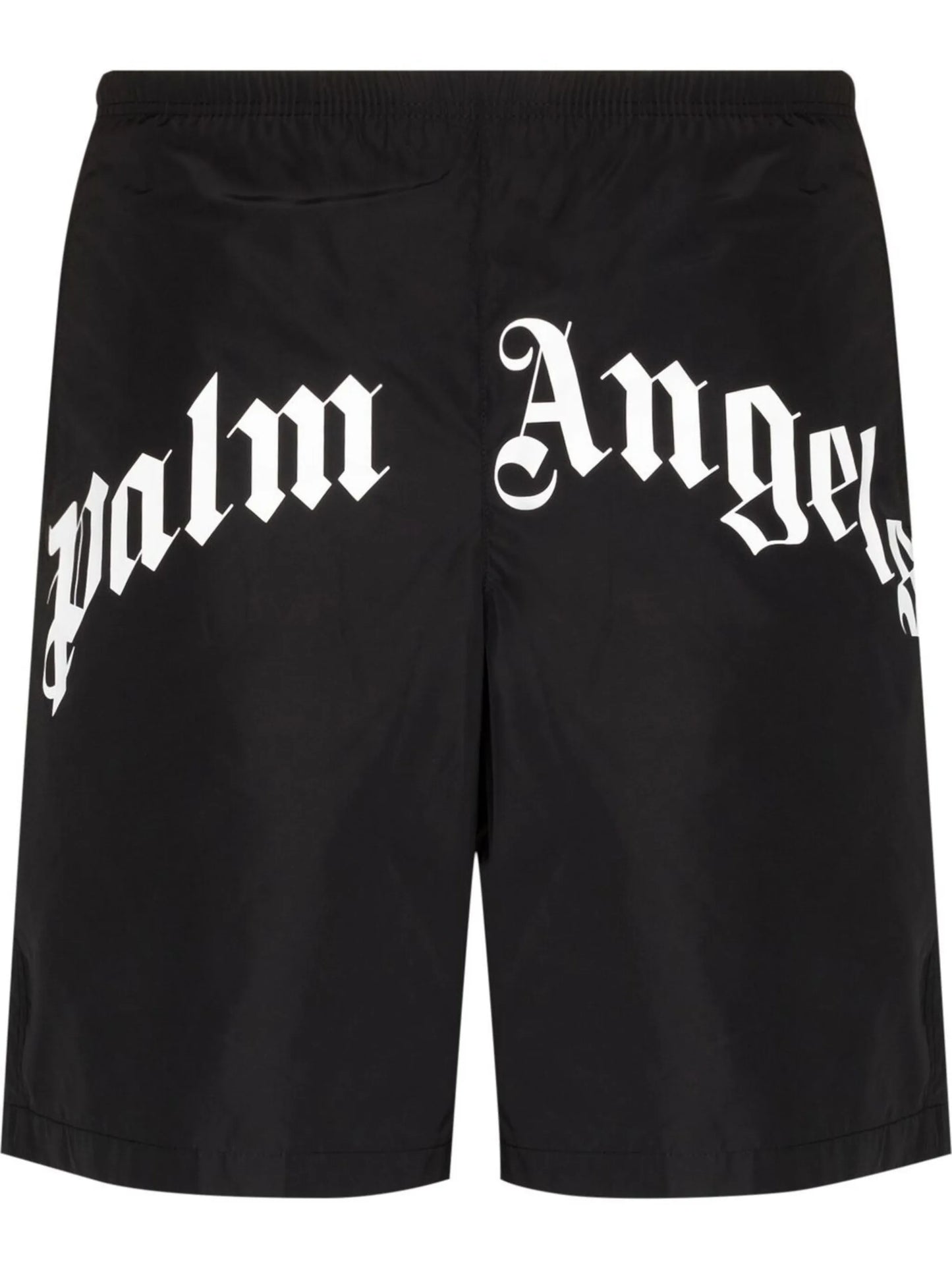 curved logo swimming shorts