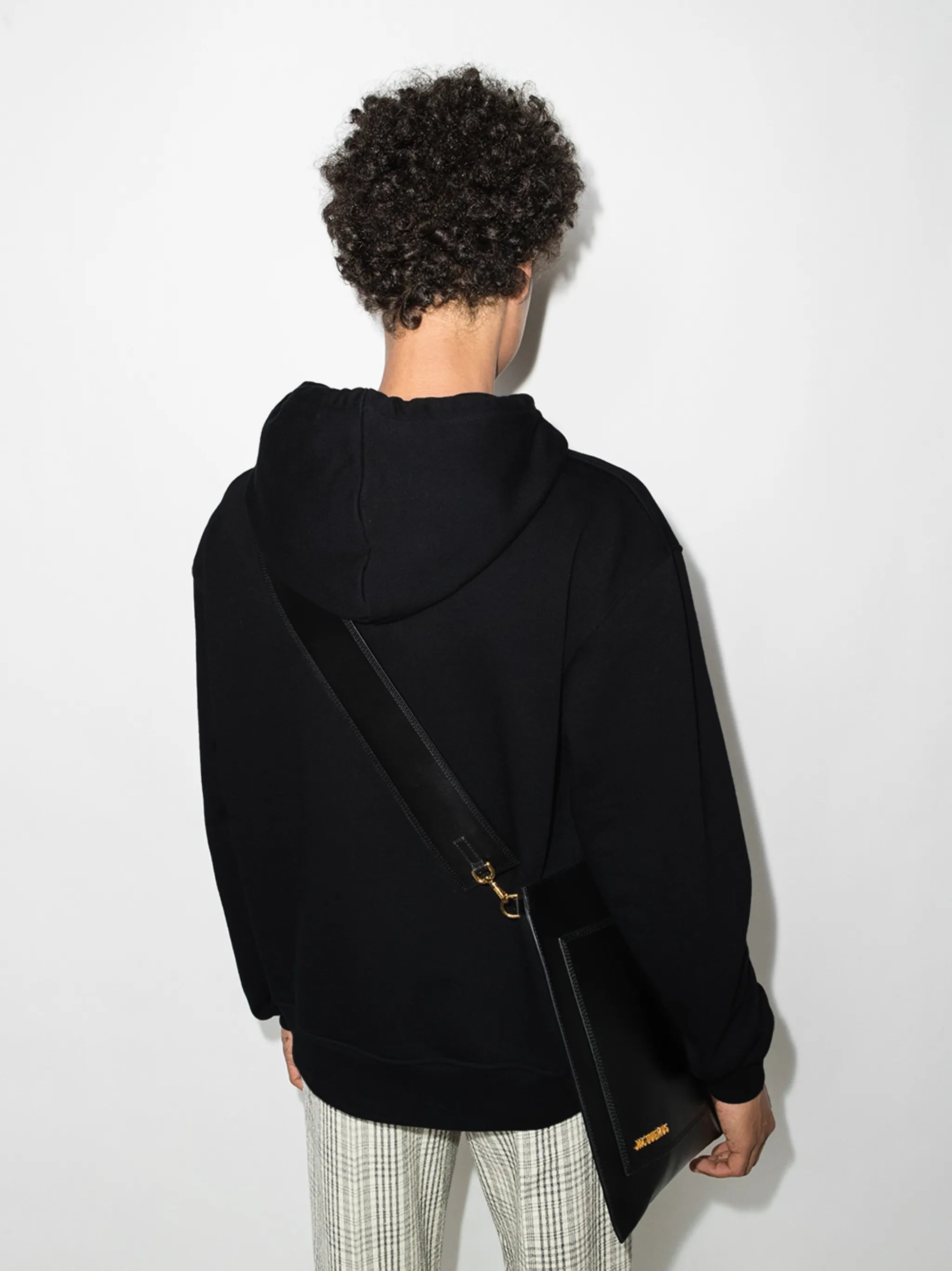 logo-embroidered cotton hoodie