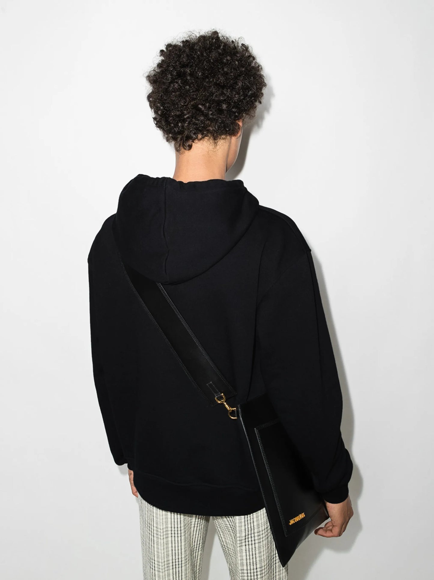 logo-embroidered cotton hoodie