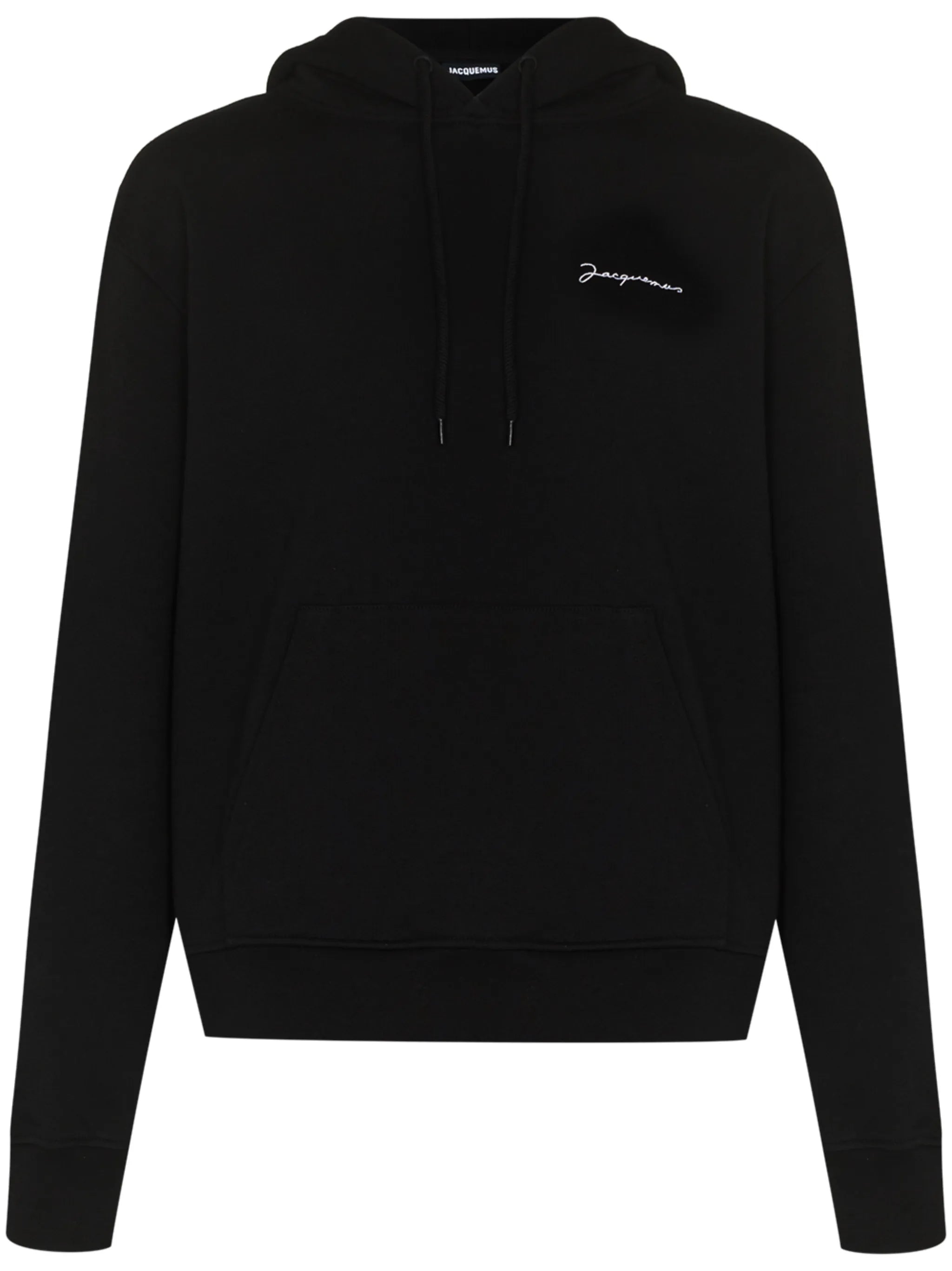 logo-embroidered cotton hoodie
