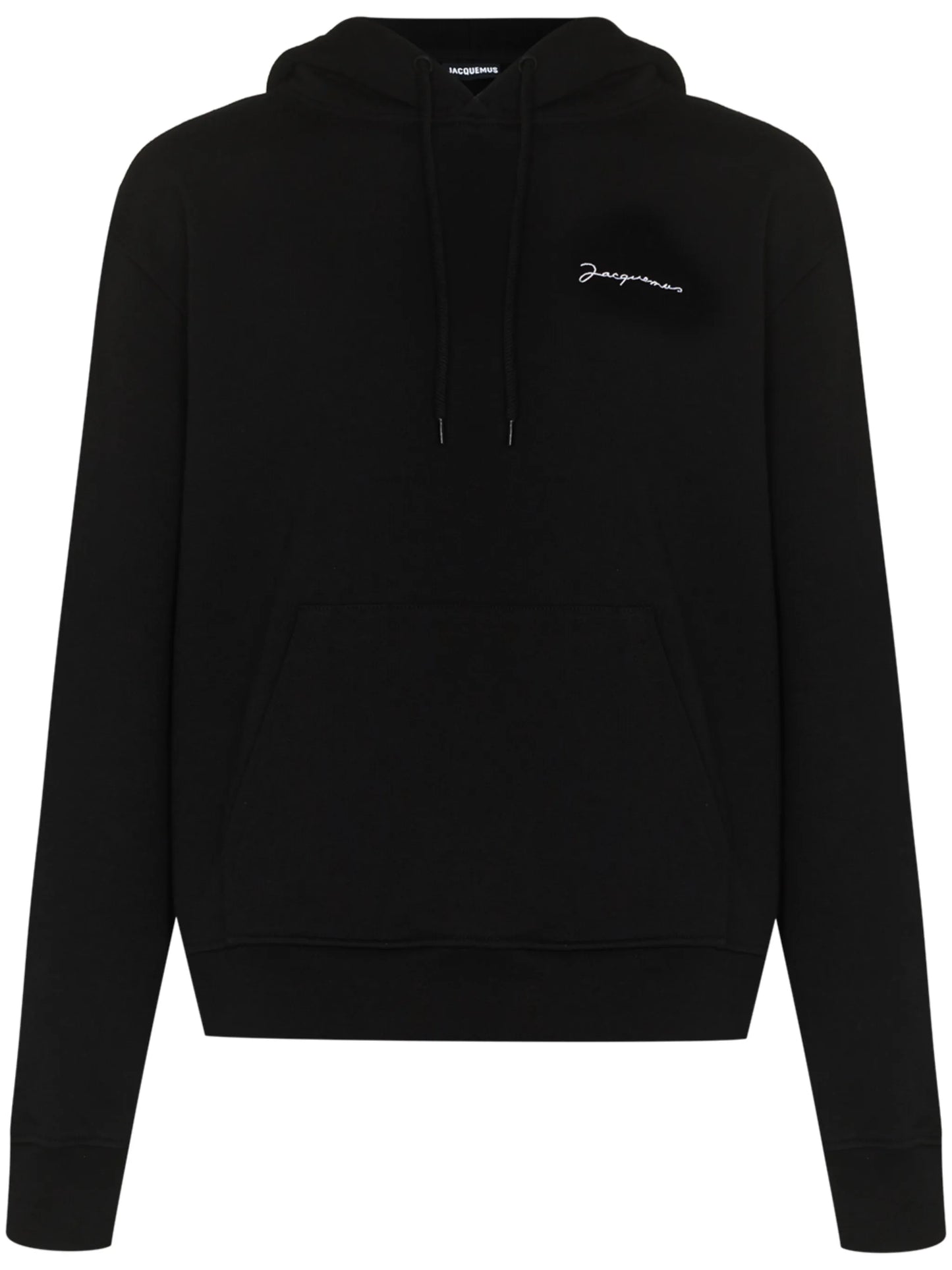 logo-embroidered cotton hoodie